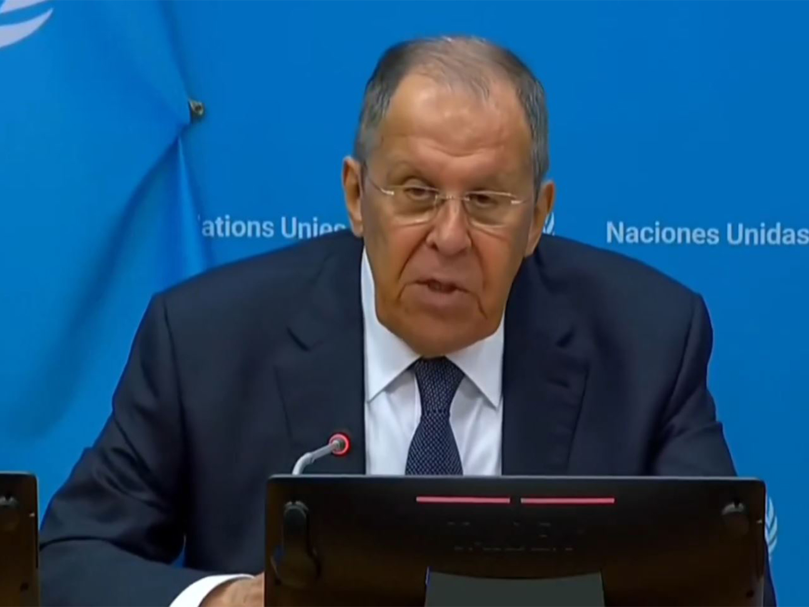 Russian Foreign Minister Sergey Lavrov (Photo/UNTV)
