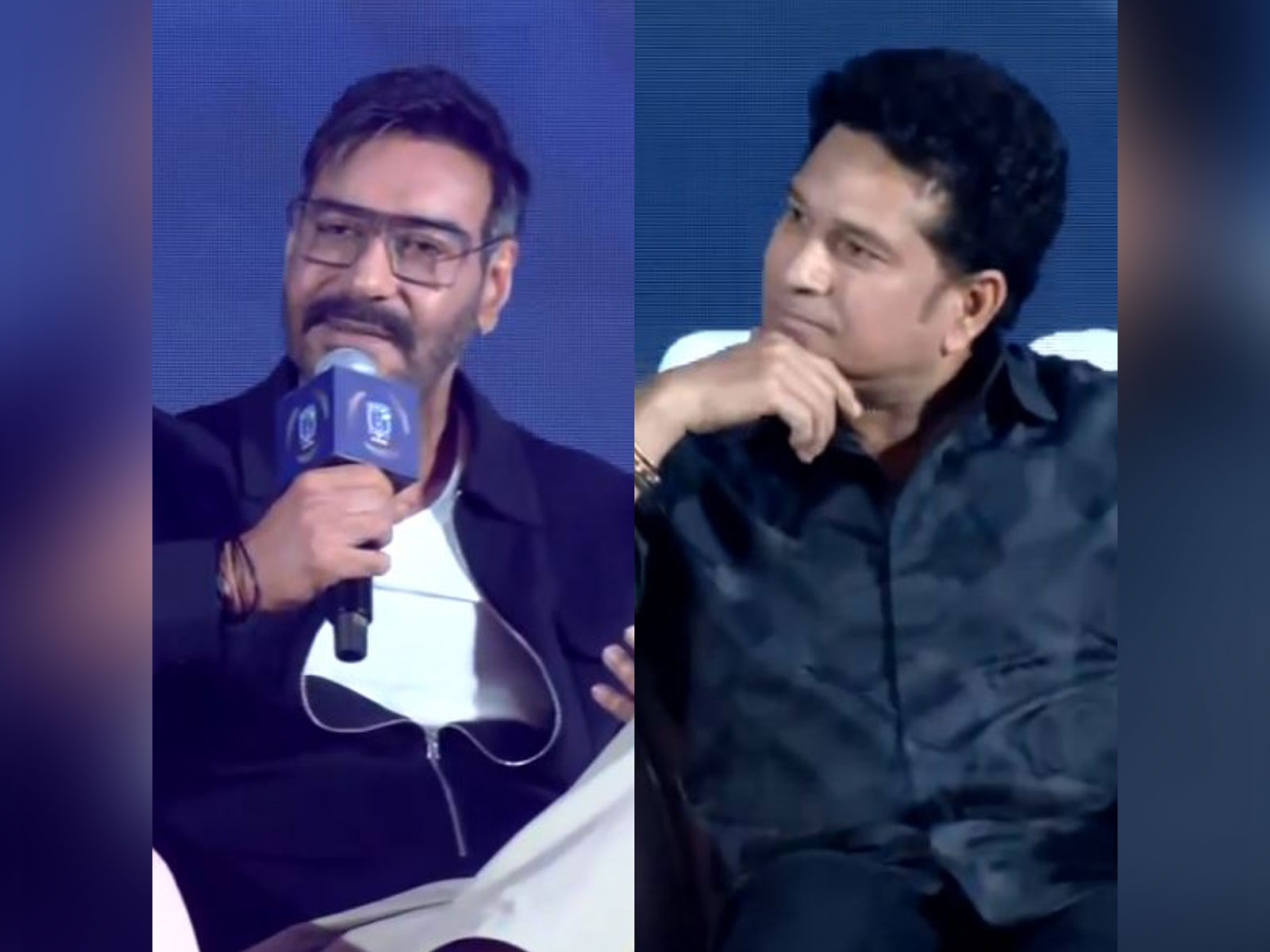 Ajay Devgn, Sachin Tendulkar (Photo: ANI)