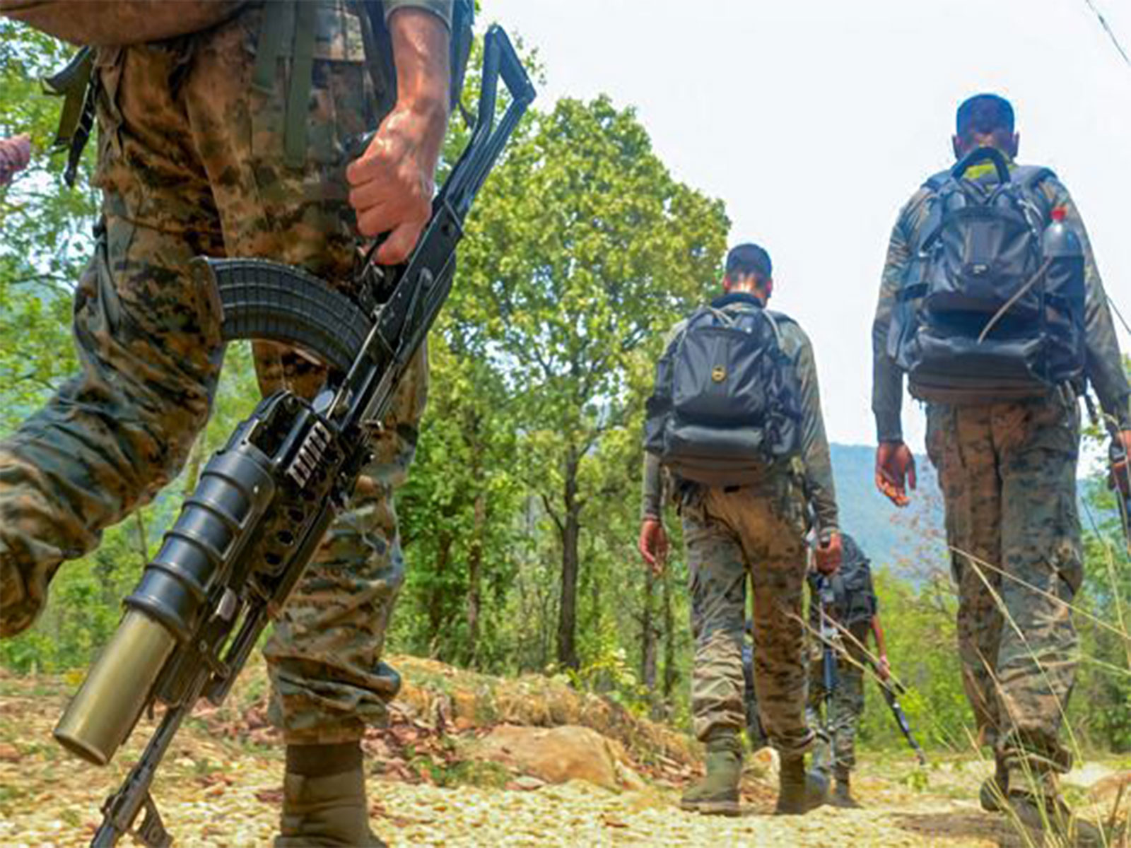 Security forces during naxal operation (Representative Image/ ANI)