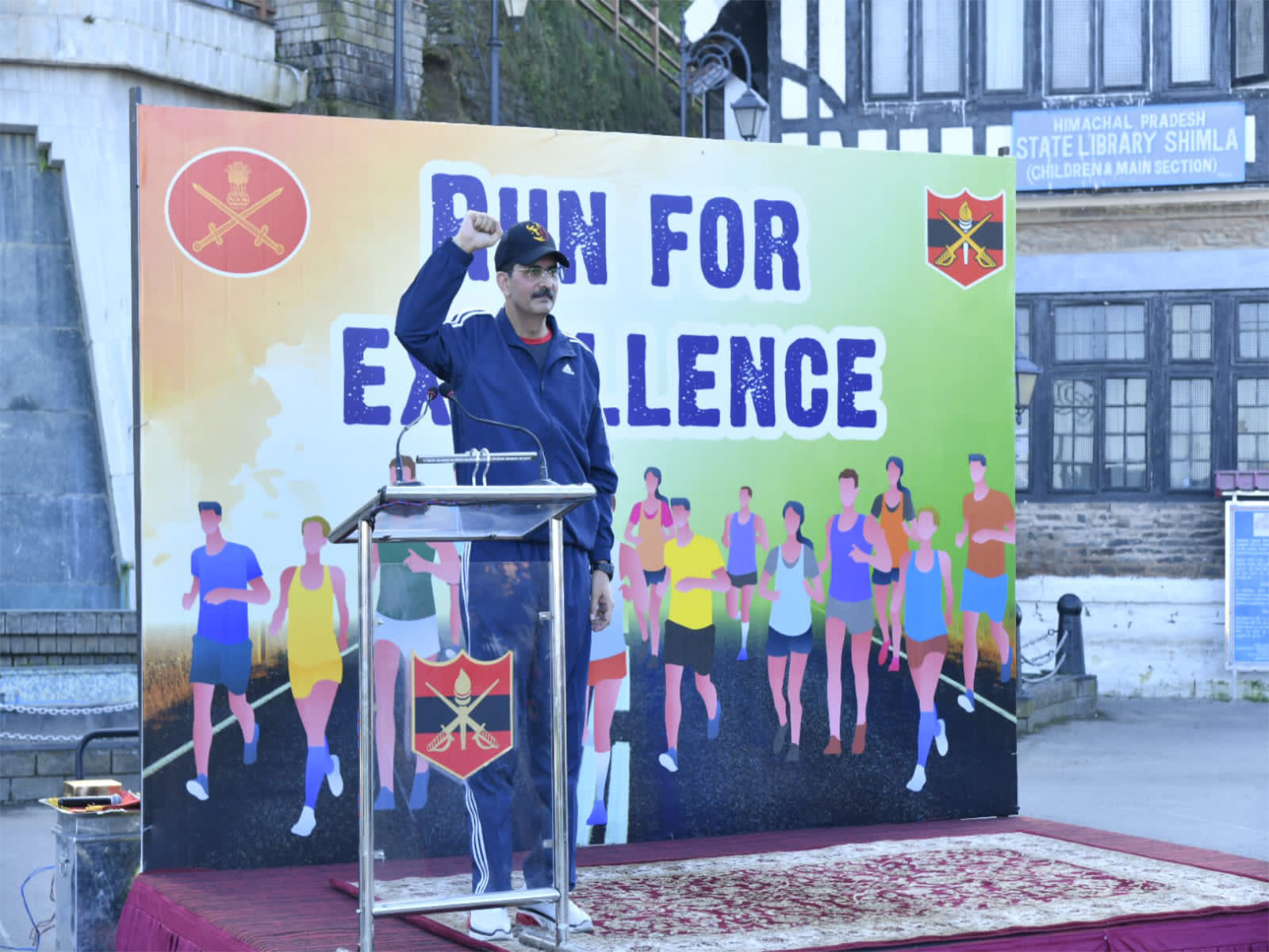 Army Training Command celebrates 35th Raising Day with band display, 'Run for Excellence' in Shimla. (Photo/X/@artrac_ia)