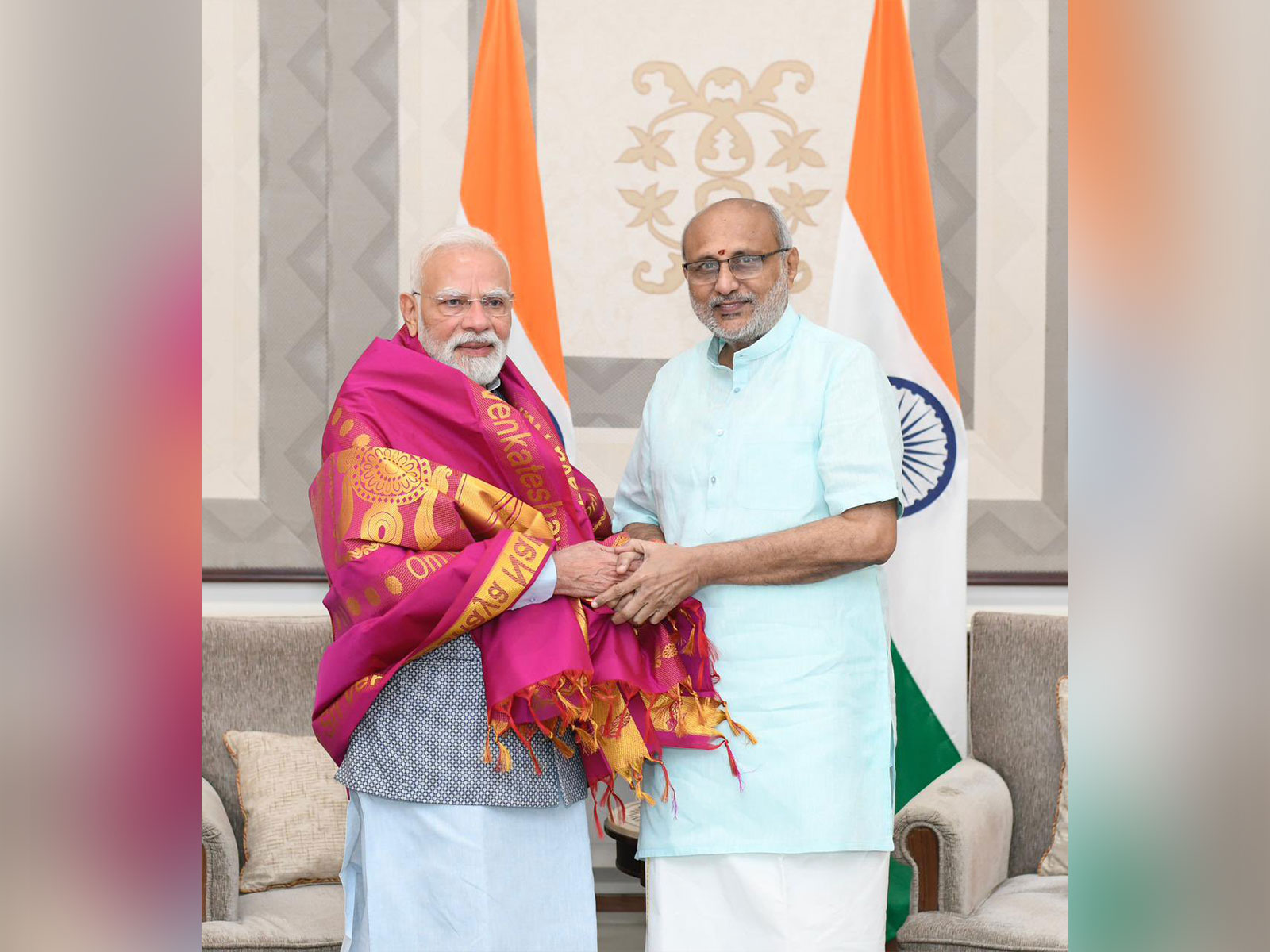 PM Modi meets Vice President CP Radhakrishnan  (Photo/X/@CPR_VP)