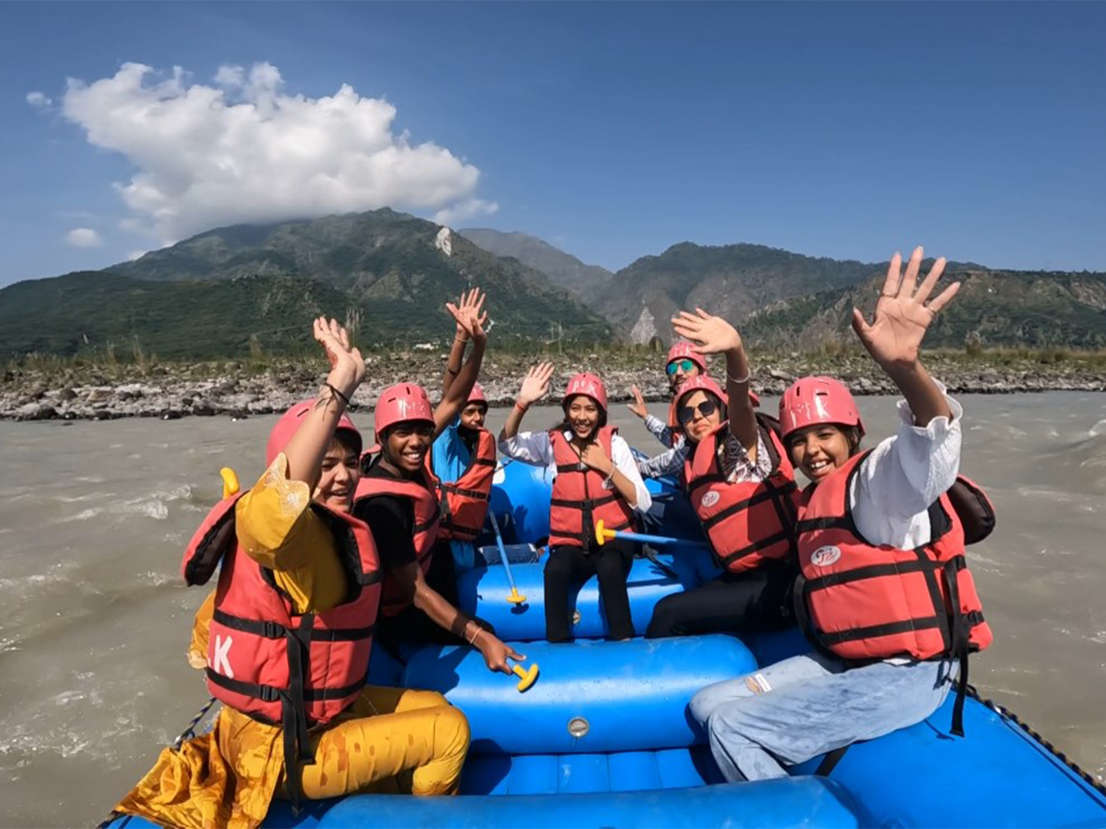 J&K: Water rafting resumes on Chenab River in Reasi after long halt (Photo/ANI)