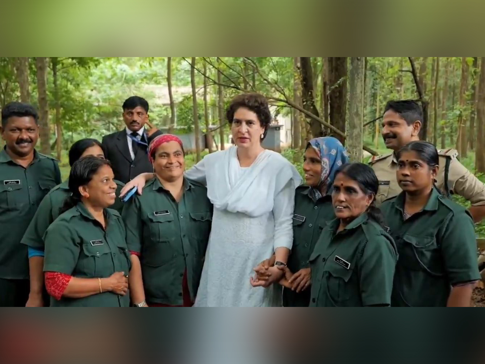 Congress MP Priyanka Gandhi Vadra at Connolly's Plot in Kerala (Photo/@priyankagandhi)