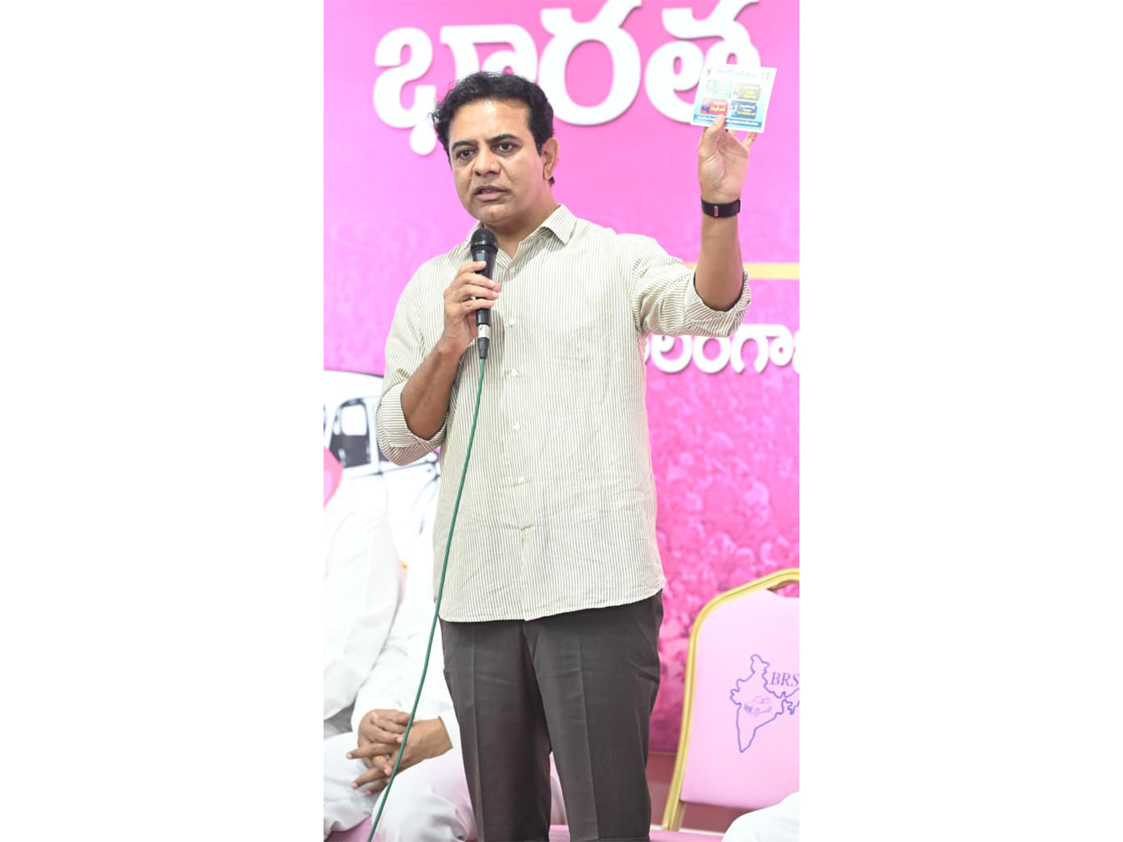Bharat Rashtra Samithi (BRS) Working President KT Rama Rao. (Photo/ANI)