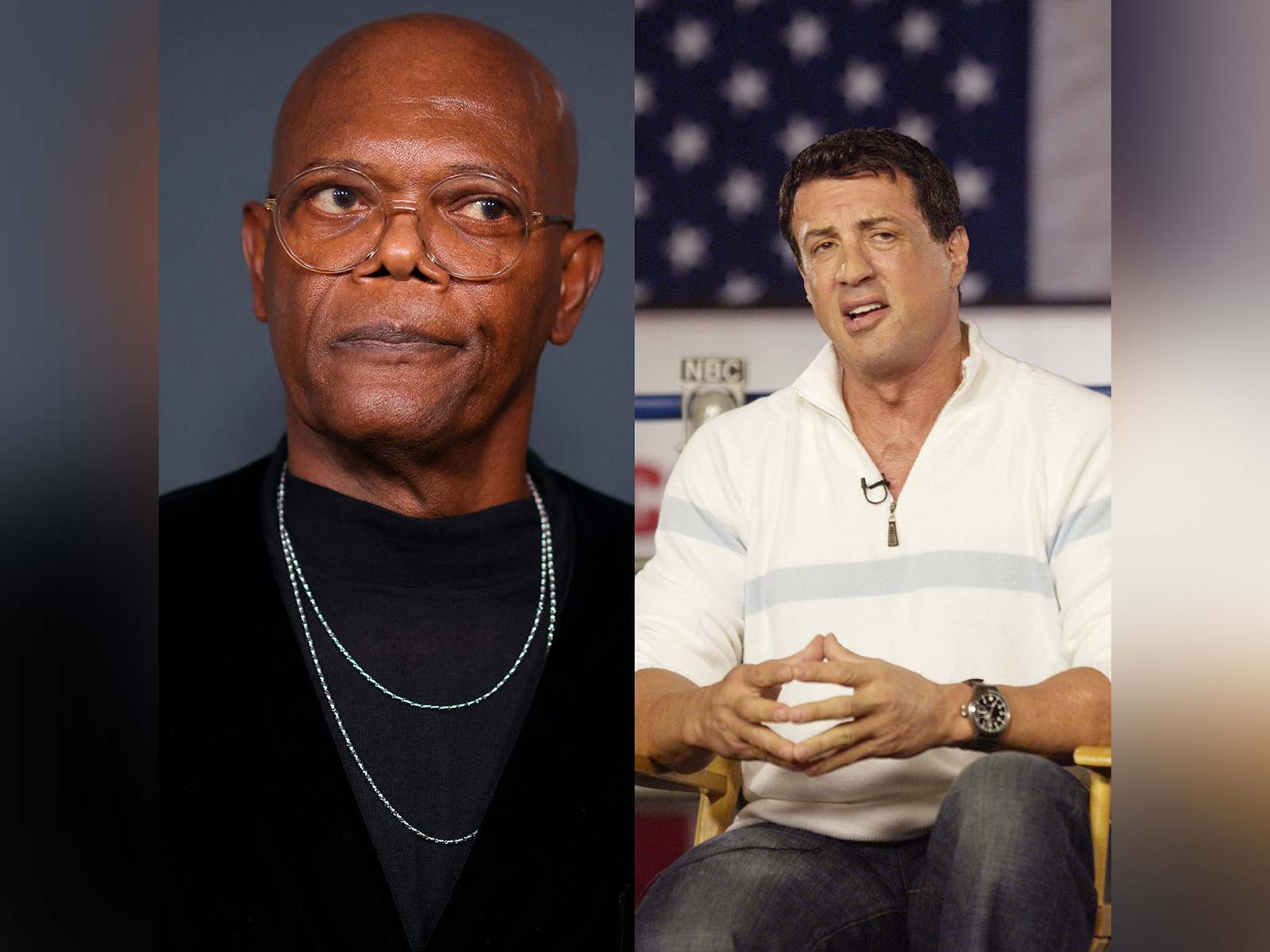 Samul L Jackson and Sylvester Stallone (Photo: Reuters)