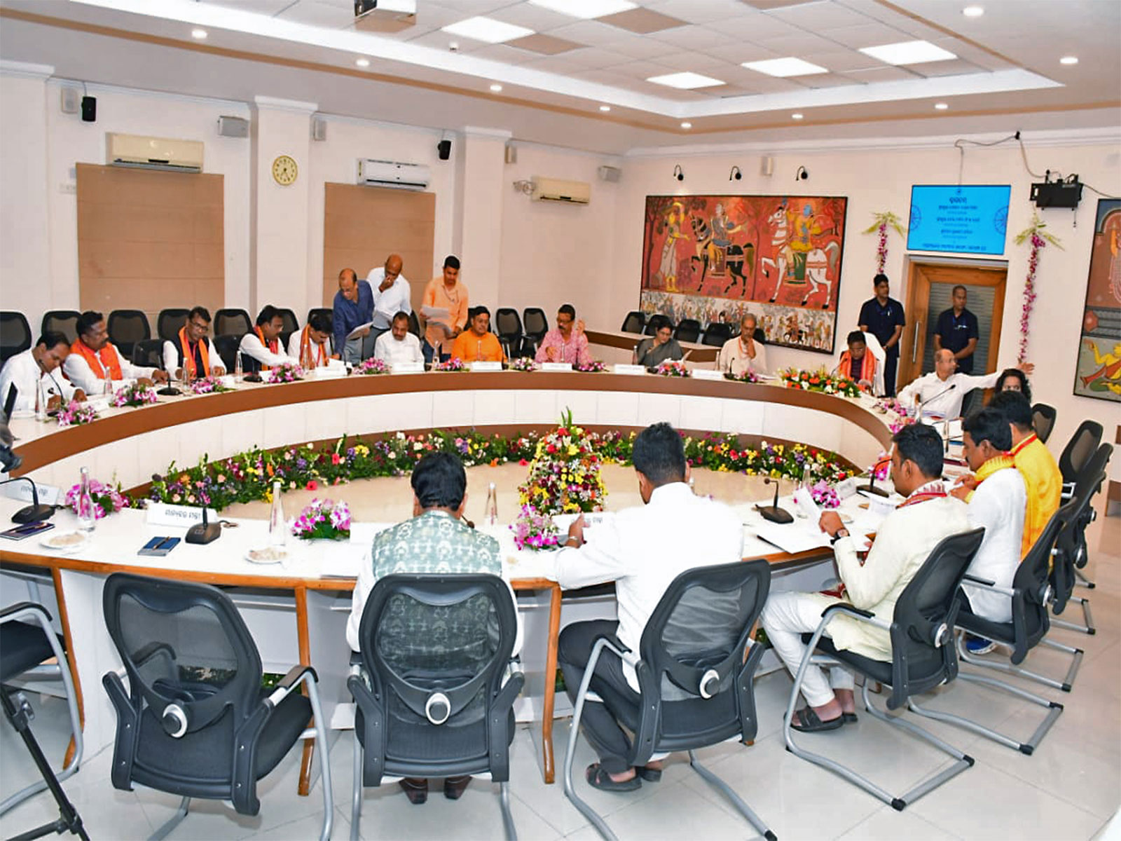 Odisha CM Mohan Charan Majhi chairs cabinet meeting (File Photo/ANI)