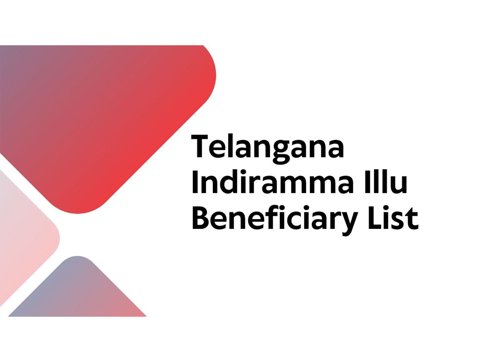 Indiramma Illu Beneficiary List: Step By Step Process to Check Beneficiary Name