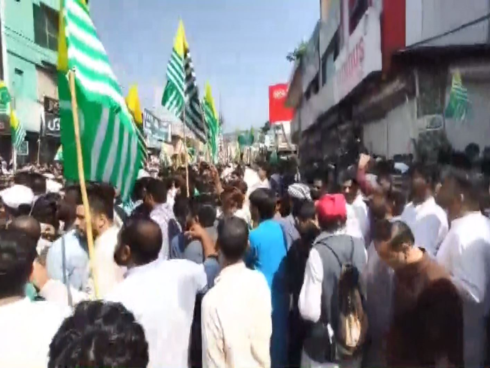 Protestors gather in Kotli District, defying restrictions during ongoing demonstrations in Pakistan-occupied Jammu and Kashmir (PoJK)(Photo/ANI)