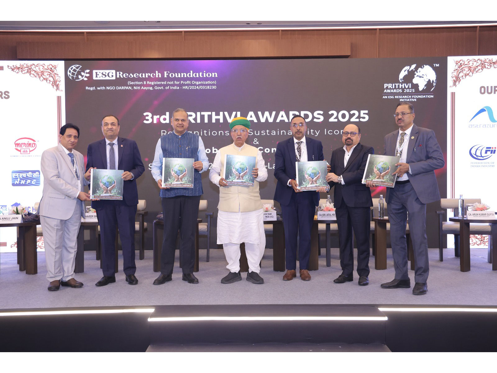 Hon. Arjun Ram Meghwal, Minister of State for Law and Justice (I/C), Launching Coffee Table Book Detailing Impactful Activities of the ESGRF