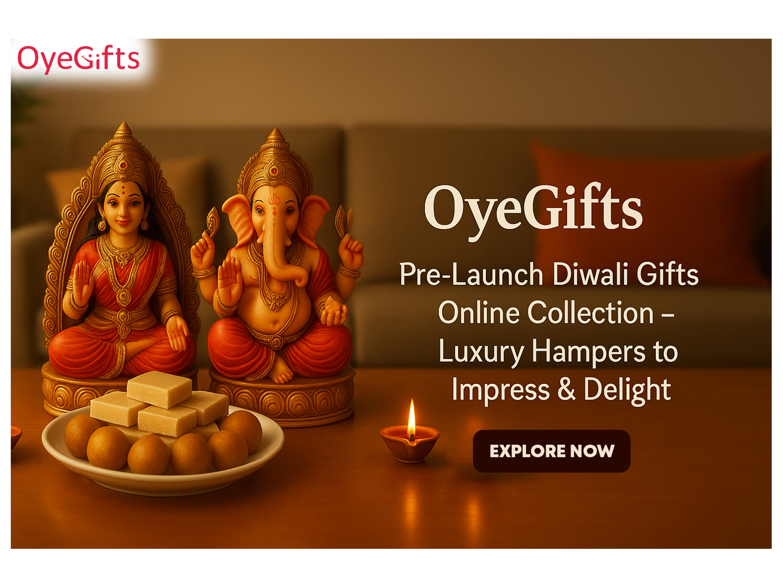 Celebrate Diwali With OyeGifts Exclusive Gift Hampers, Colourful Flowers, And Same Day Delivery To Make Your Festivities Extra Bright And Joyful.