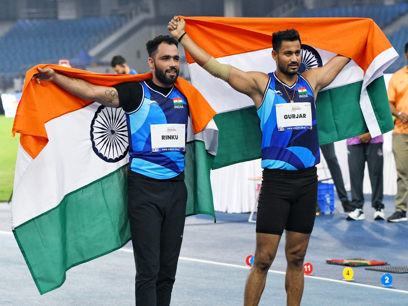 Rinku Hooda (left) and Sundar Singh Gurjar (right) (Photo: ANI)