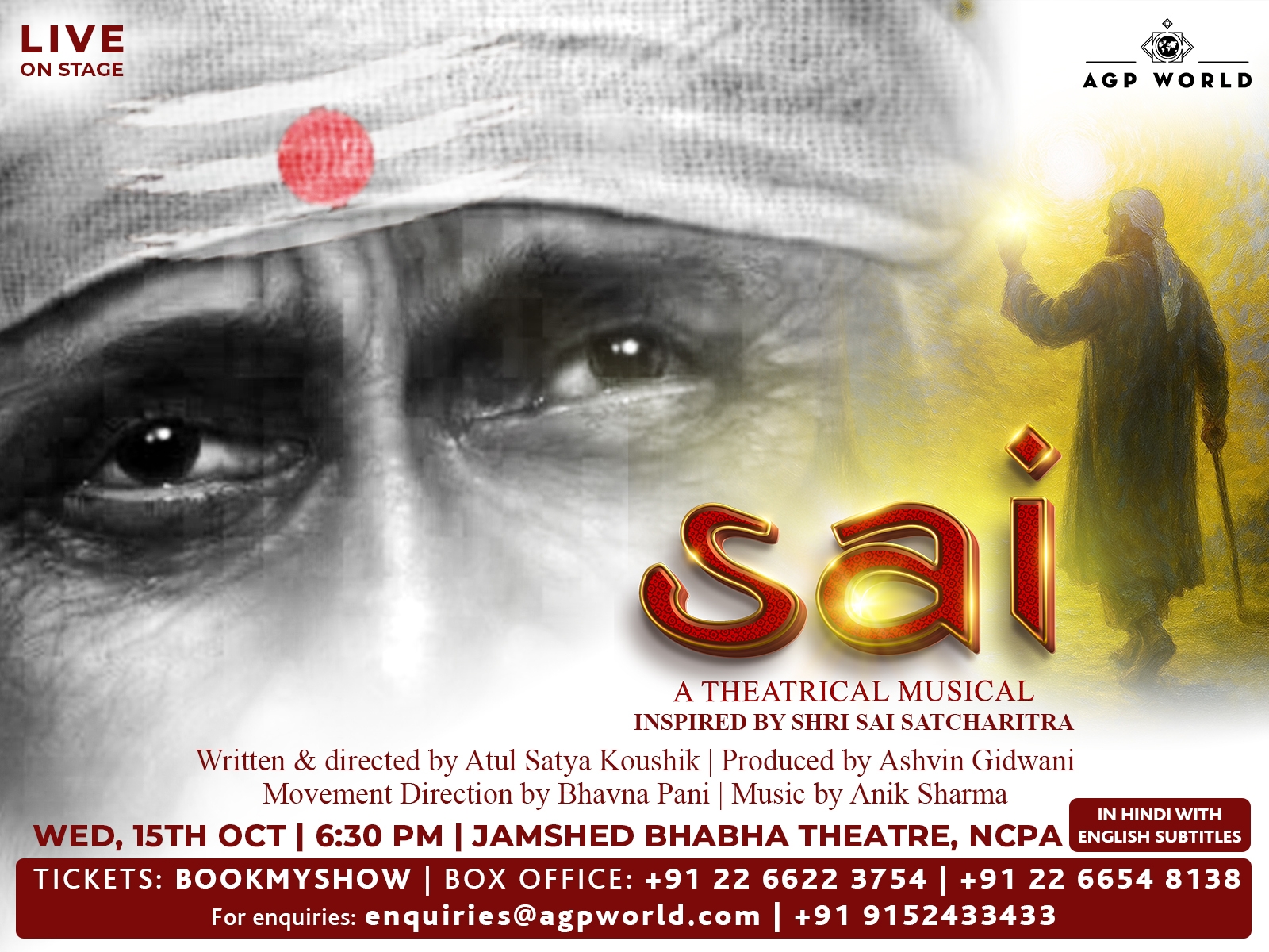 AGP World Brings Sai - The Musical to Mumbai Premiering 15th October