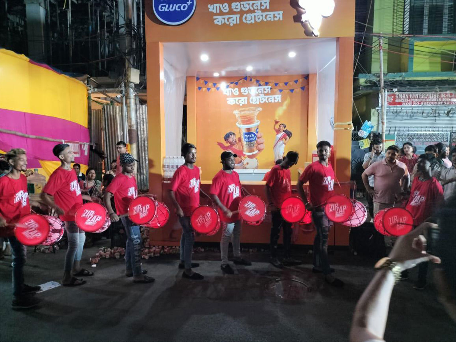 This Durga Puja, Tata Consumer Products' Zip Zap Energy Drink lit up Hathibagan with a one-of-its-kind, energy-packed activation
