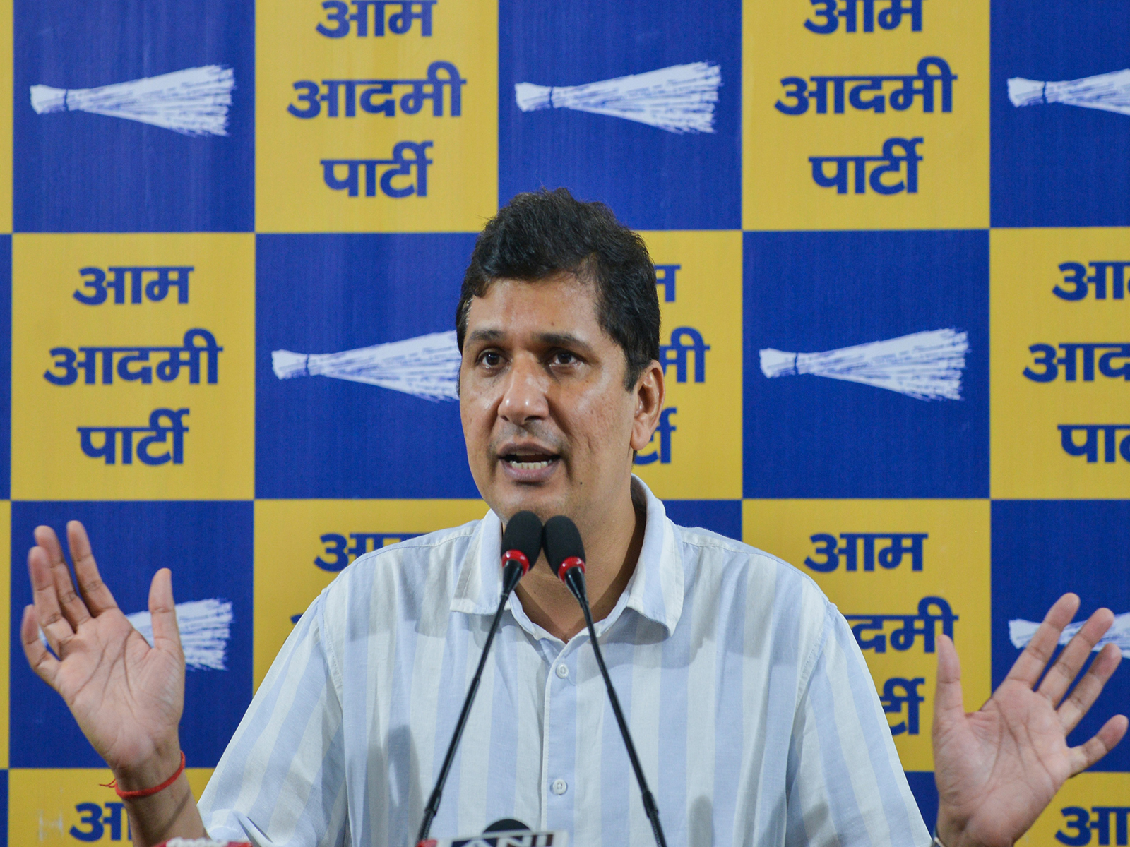 AAP leader Saurabh Bharadwaj (Photo/ANI)