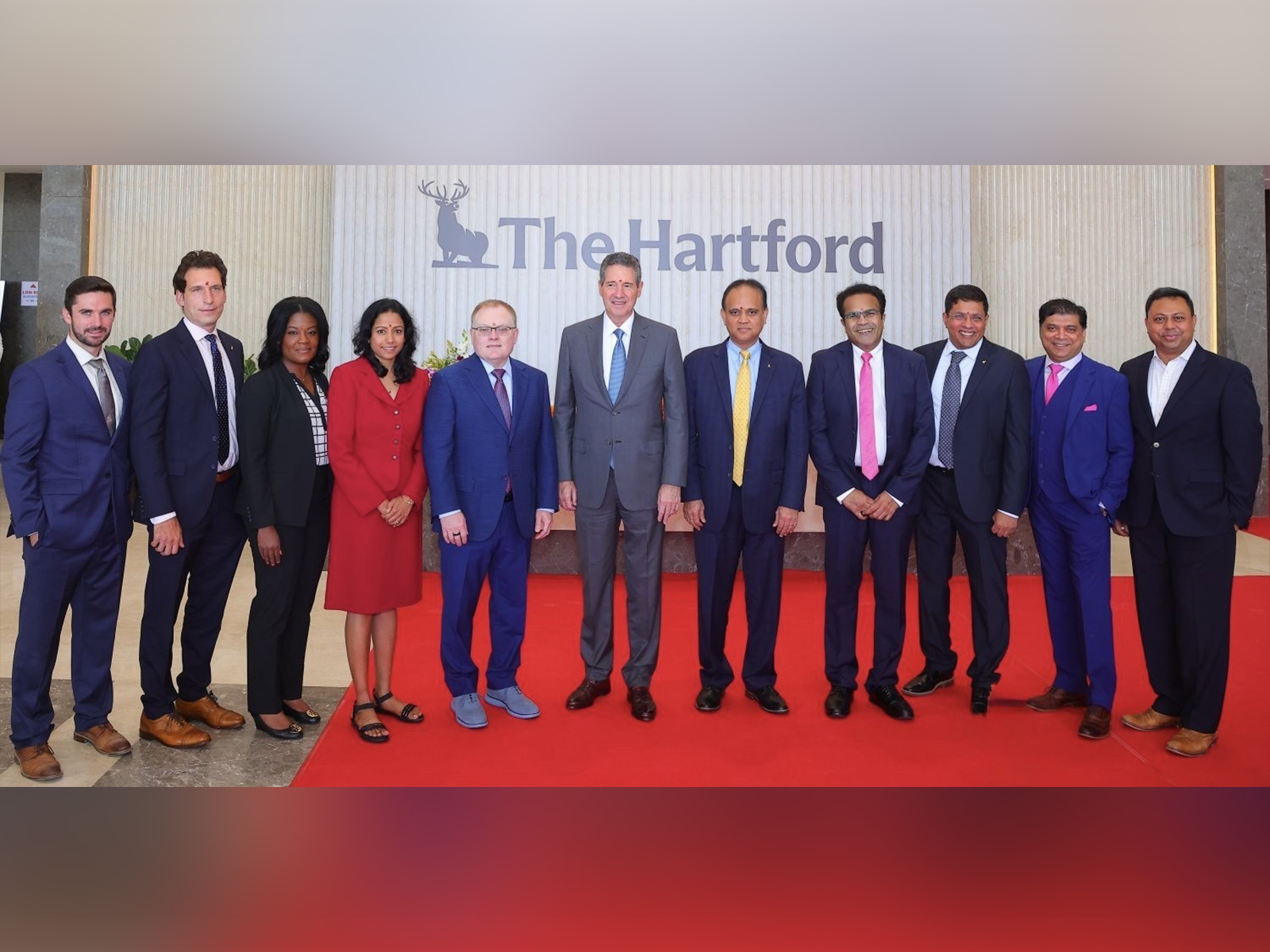 Christopher Swift, Chairman and CEO of The Hartford, along with other company executives, attended the grand opening of The Hartford's new Technology Centre in Hyderabad