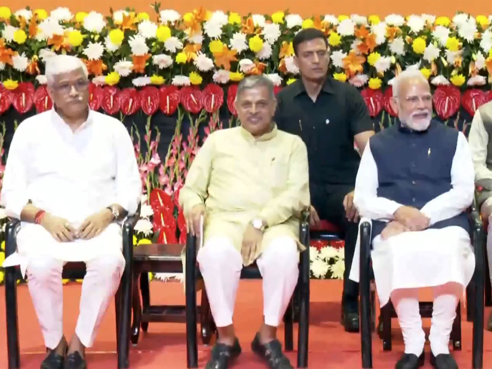 Prime Minister Narendra Modi at the RSS centenary celebrations (Photo/ANI)