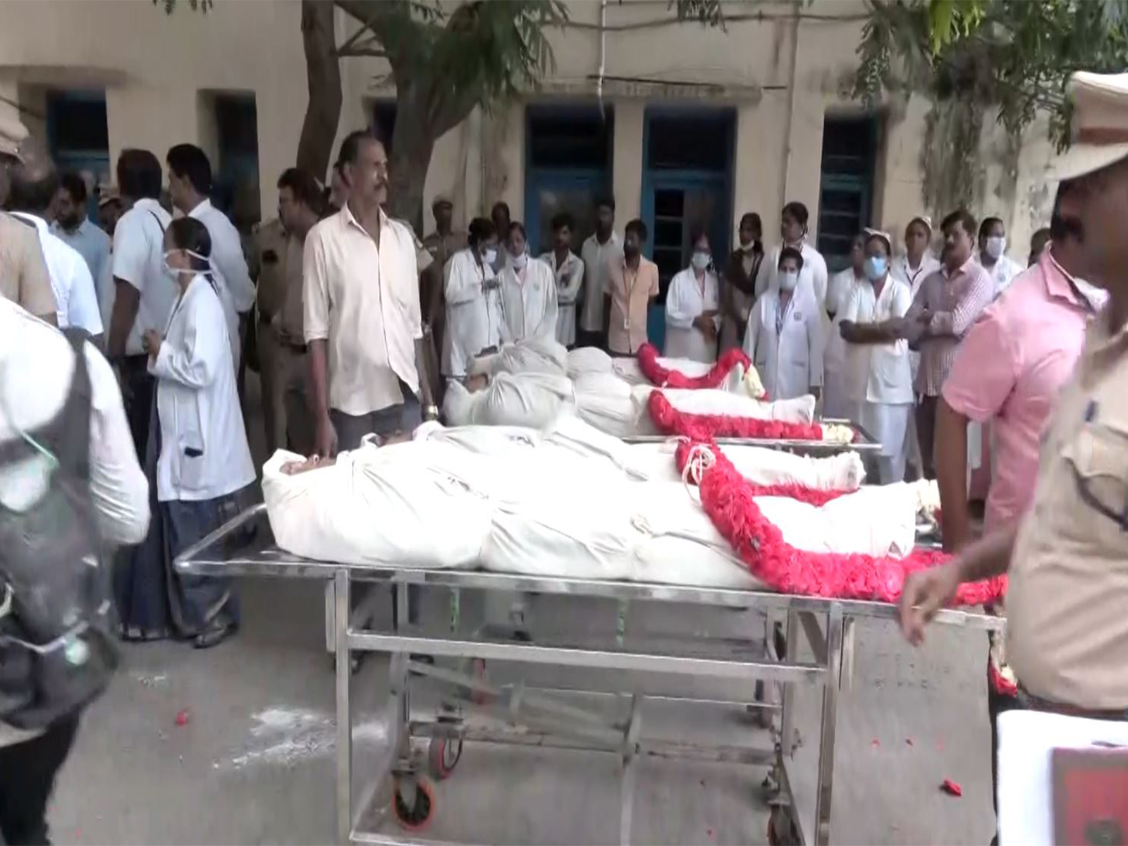 Mortal remains of those who died in the Ennore Power Plant accident  (Photo/ANI)