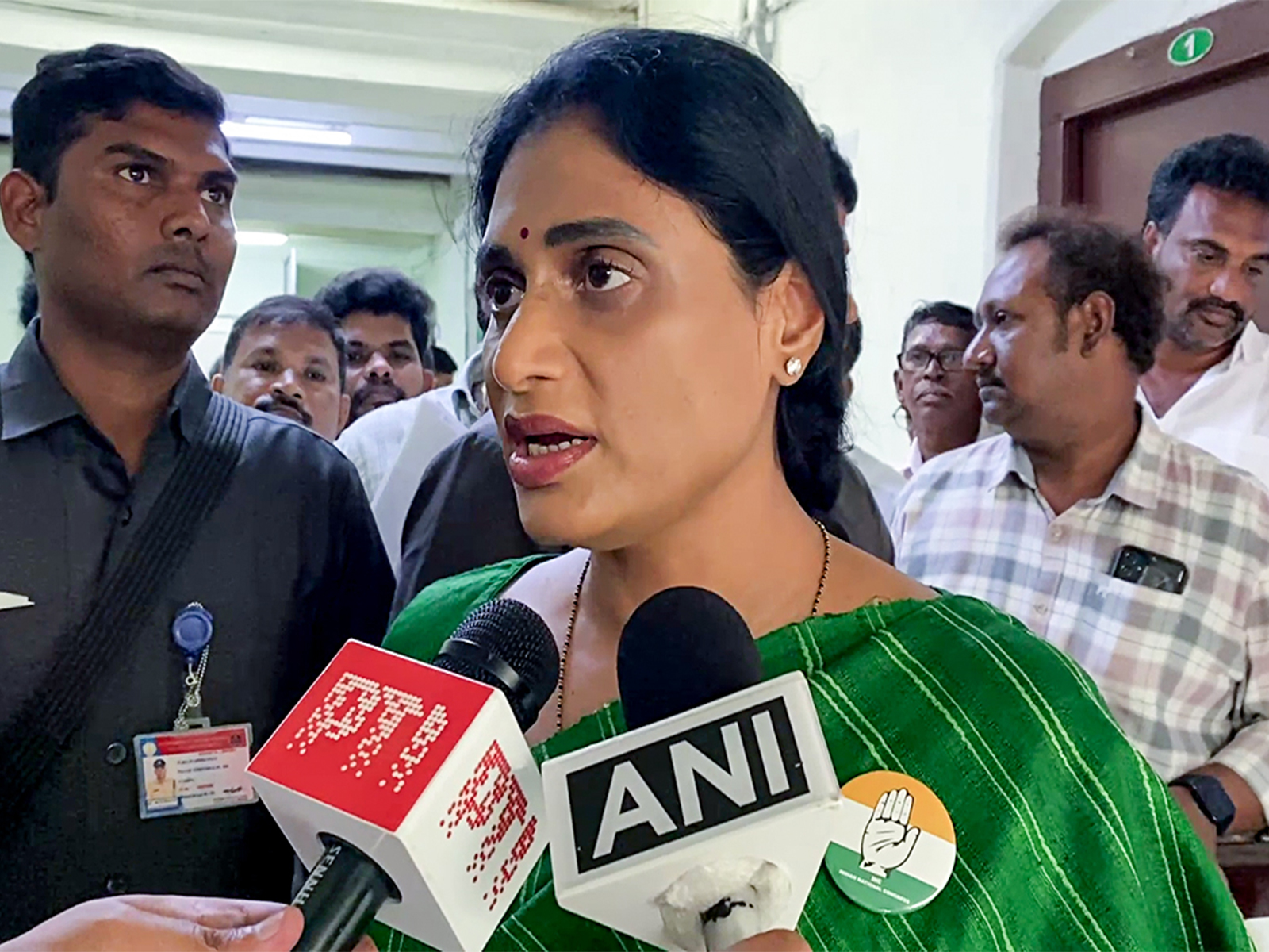Andhra Pradesh Congress Committee President YS Sharmila. (File Photo/ANI)