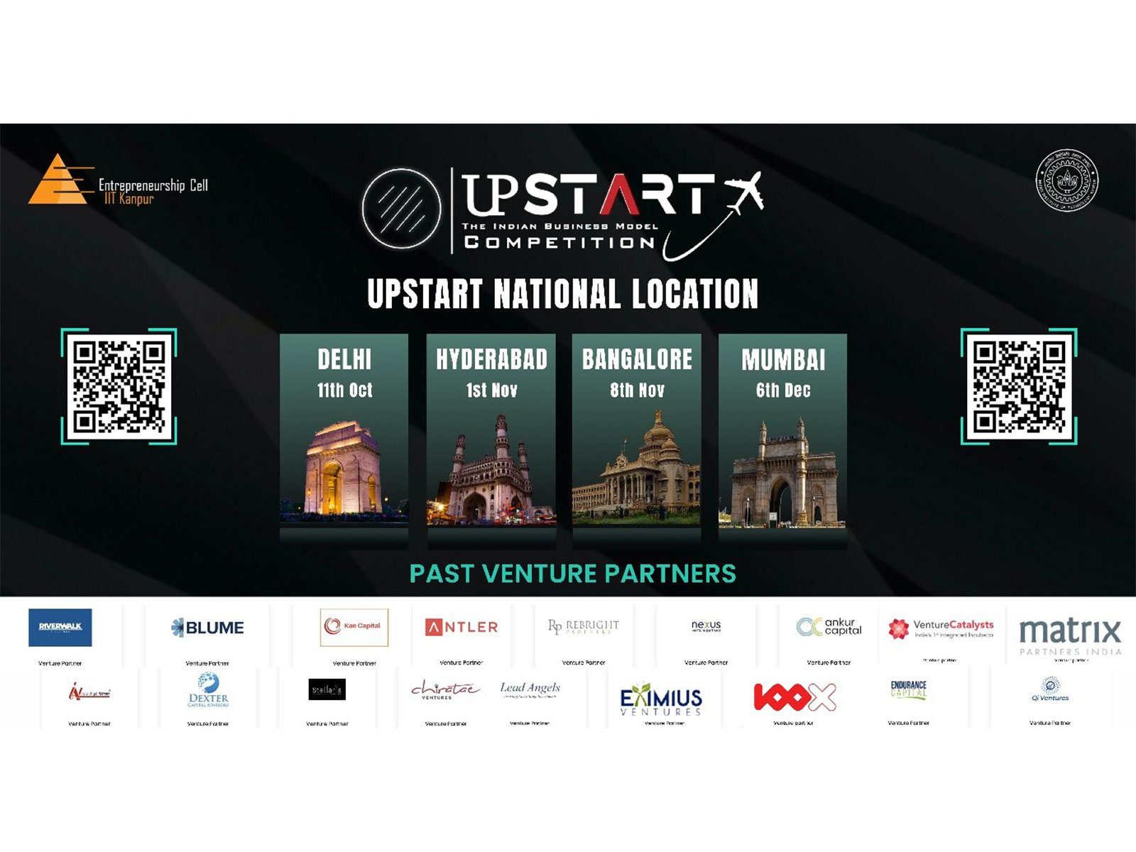 IIT Kanpur's Entrepreneurship Cell Announces UpStart 2025: Flagship Pitching Event Across 4 Cities