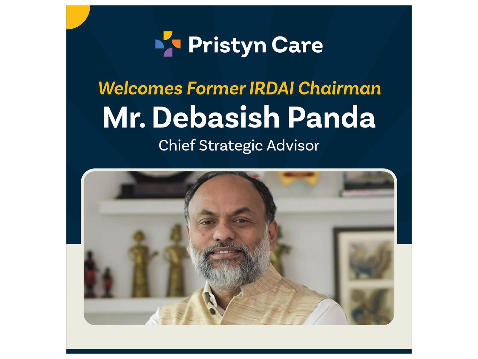 Mr. Panda's decades of governance and regulatory leadership to guide Pristyn Care's next phase of growth