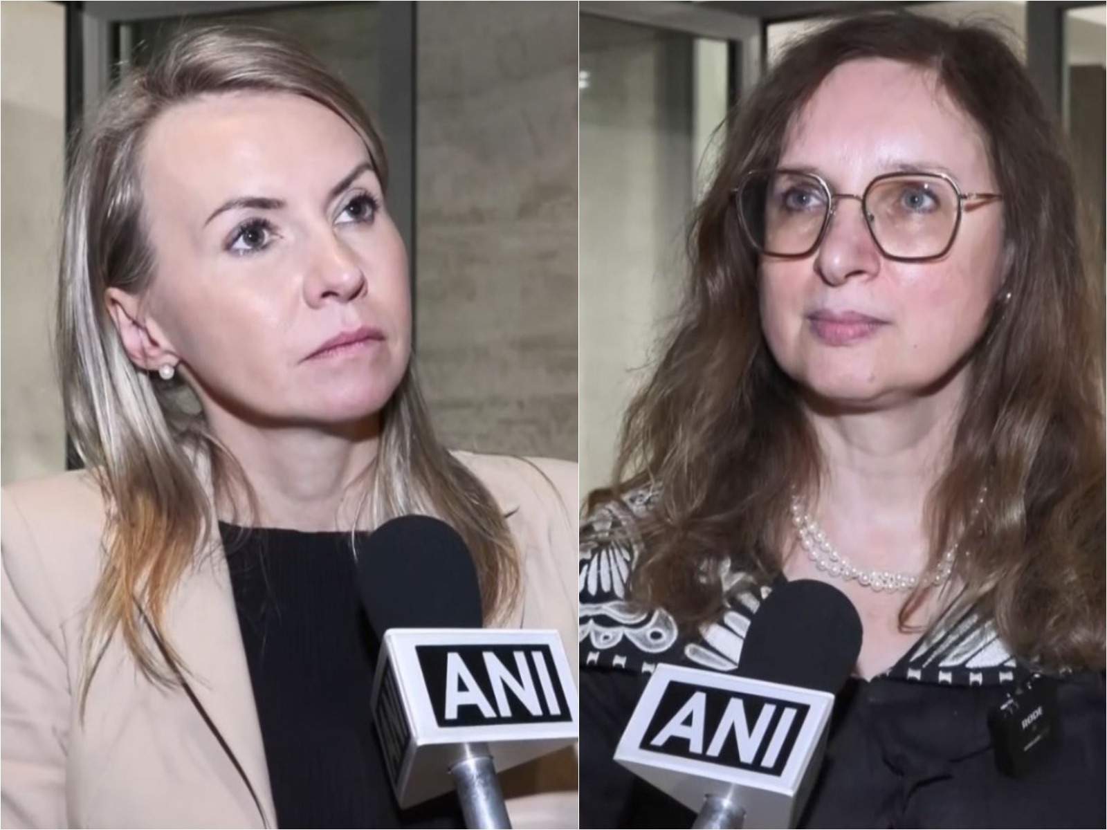 European Parliament Member Barbara Bonte and European Facilitation Platform Executive Director Inna Chefranova at a UNHRC side event in Geneva called for the temporary suspension of Pakistan's GSP+ trade benefits over human rights abuses (Photo/ANI)
