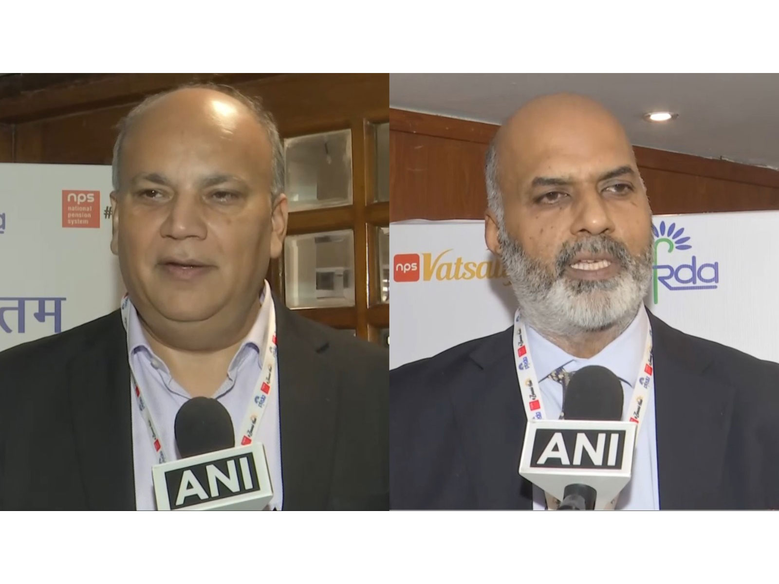 Sumit Shukla, CEO, Axis Pension Fund (Left), Sriram Iyer MD & CEO, HDFC Pension (Right) (Photo/ANI)