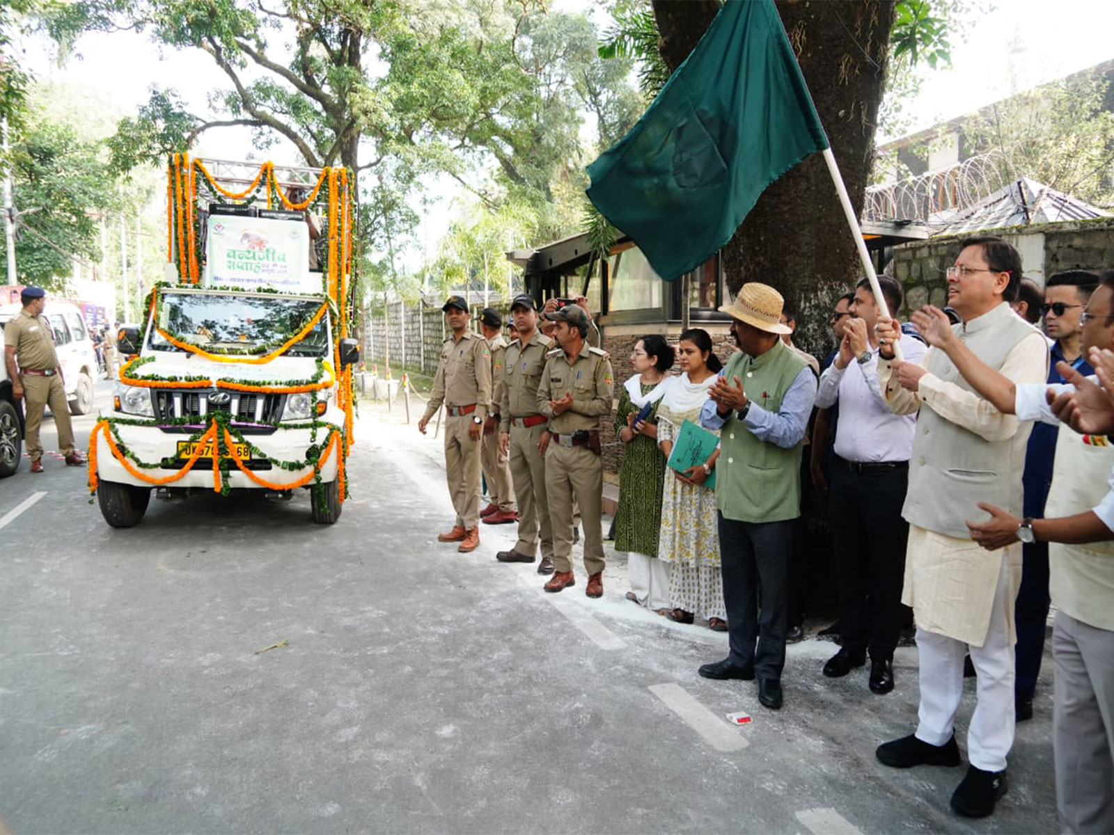 Uttarakhand CM Dhami inaugurates Wildlife Week in Dehradun (Photo/ANI)