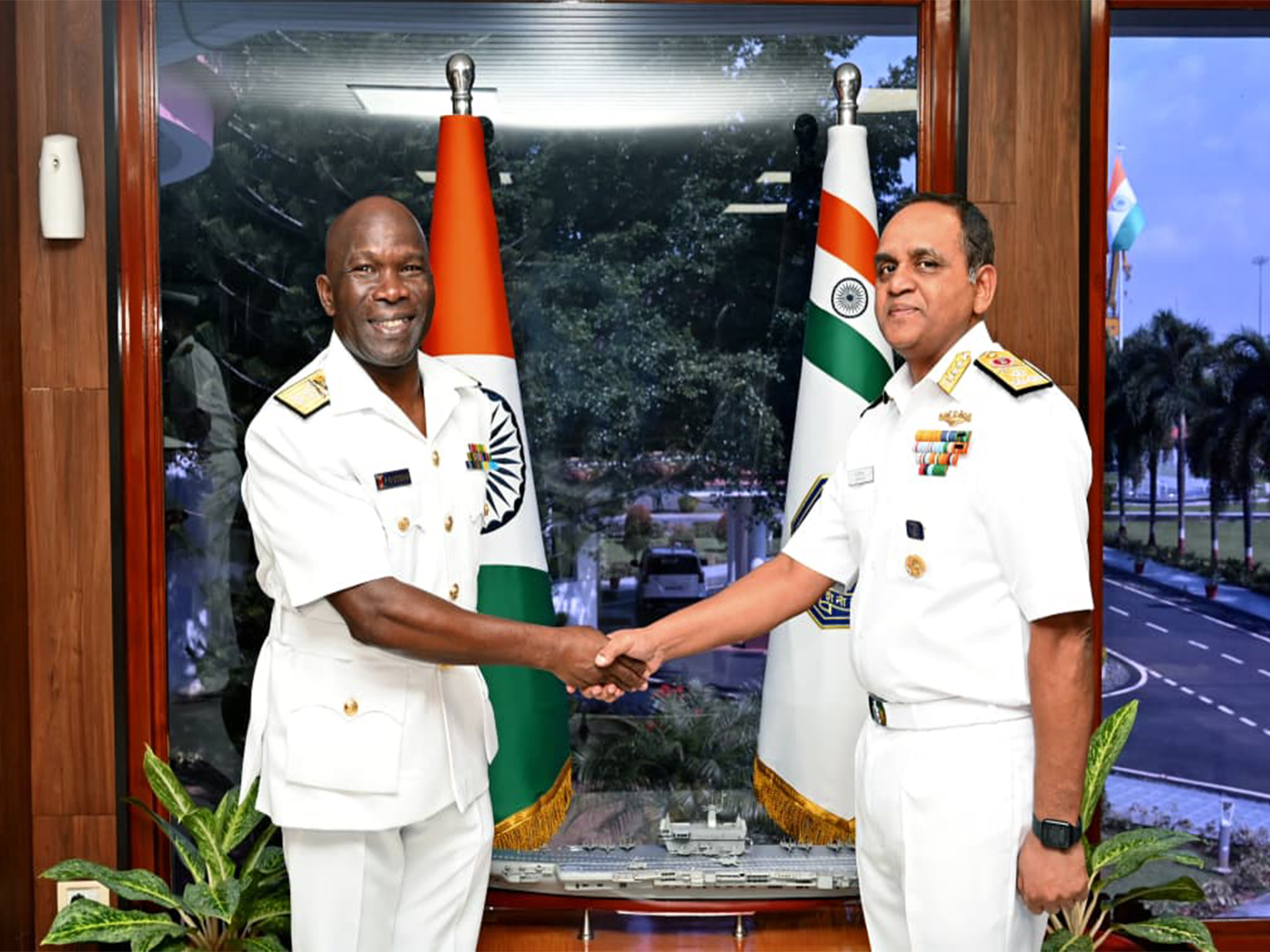 Major General Paul Owuor Otieno visits Southern Naval Command (SNC), Kochi (Photo/PIB)