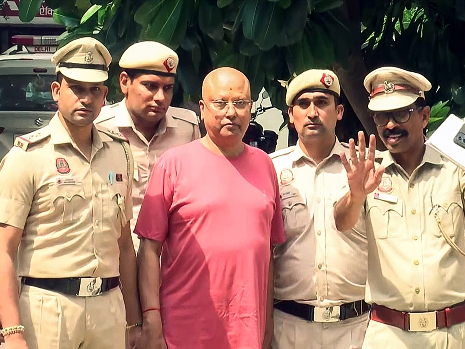 Chaitanyananda Saraswati in custody (Photo/ANI)