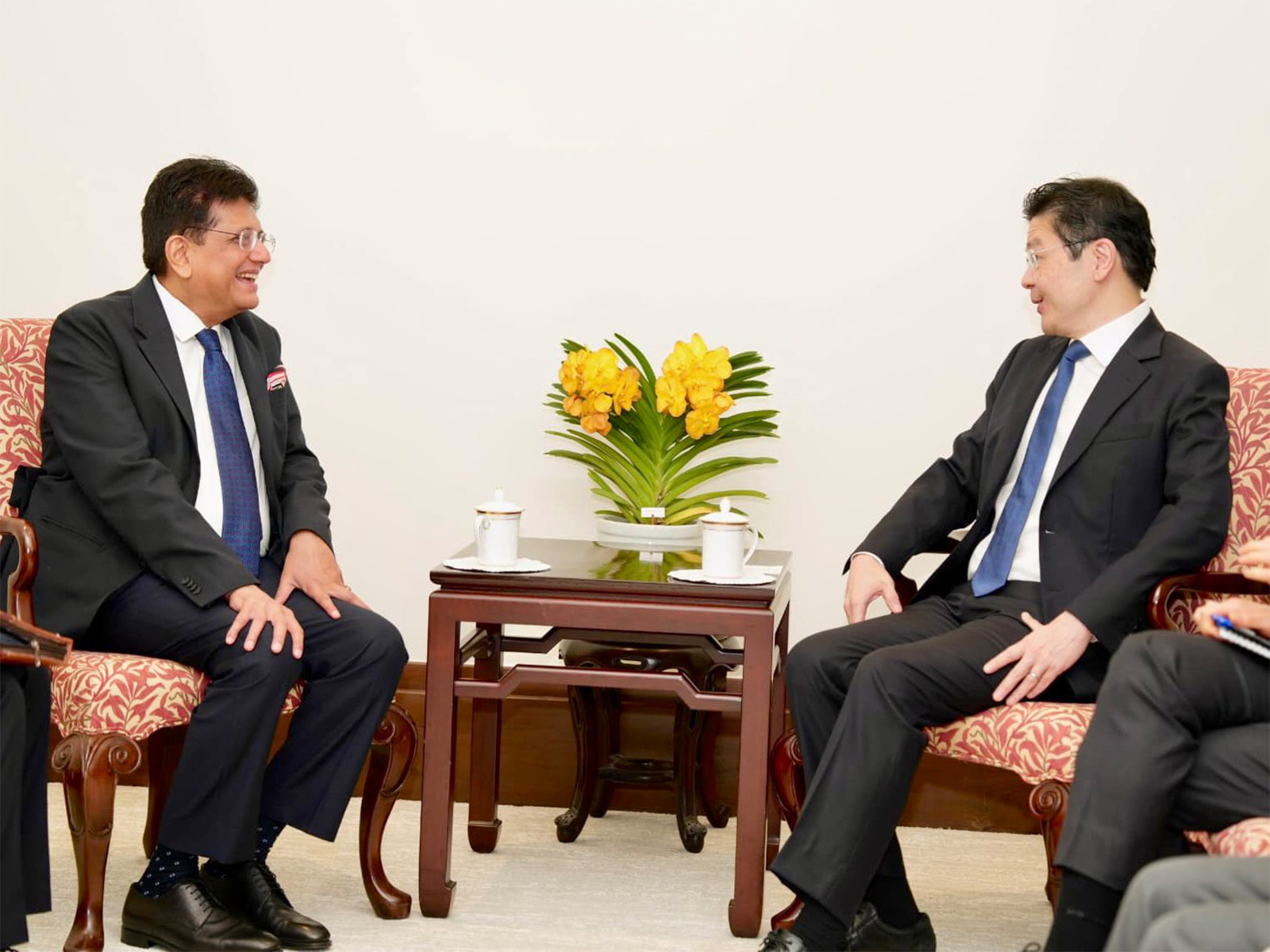 Union Minister of Commerce and Industry Piyush Goyal with Singapore Prime Minister Lawrence Wong (Photo- X@piyushgoyal)