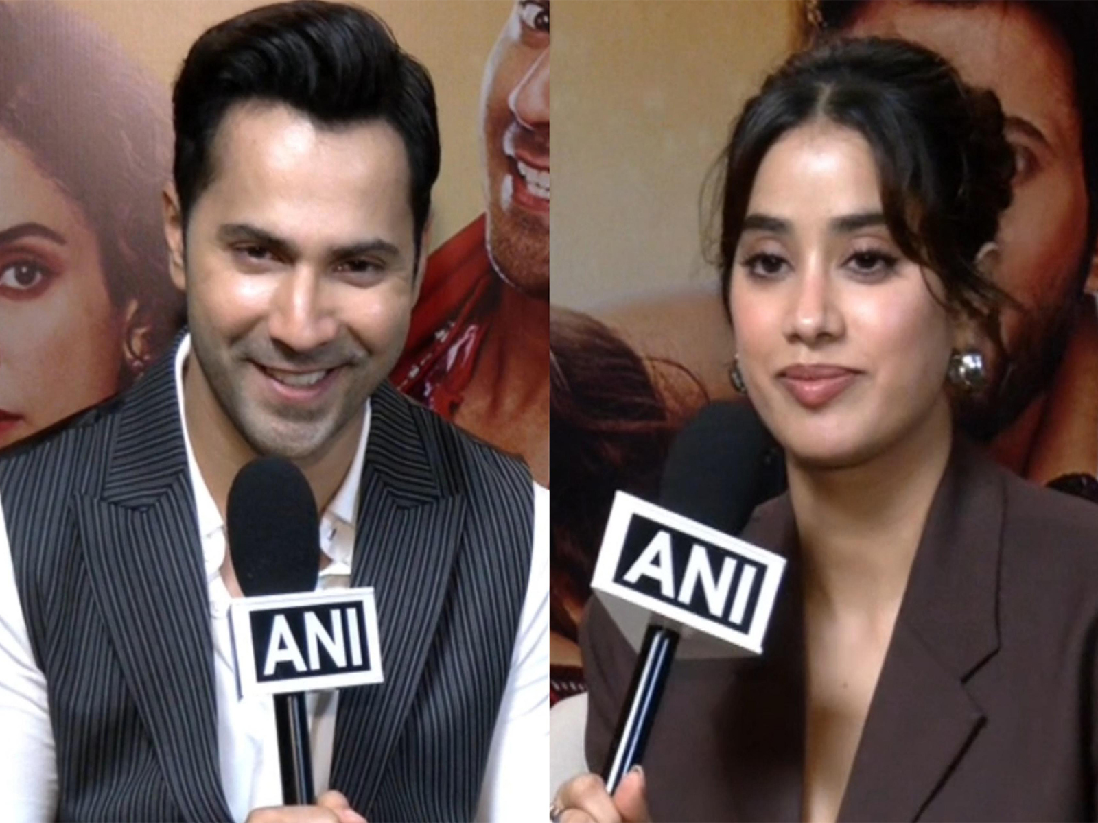 Varun Dhawan, Janhvi Kapoor (image source:ANI)