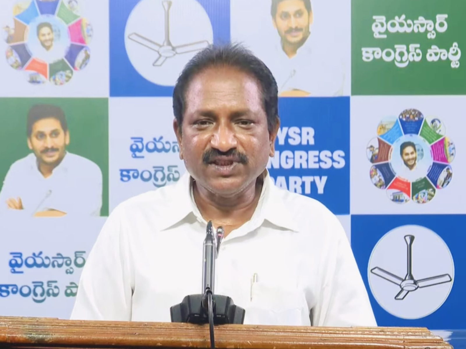 YSRCP SC Cell Working President Kommuuri Kanaka Rao. (Photo/ANI)
