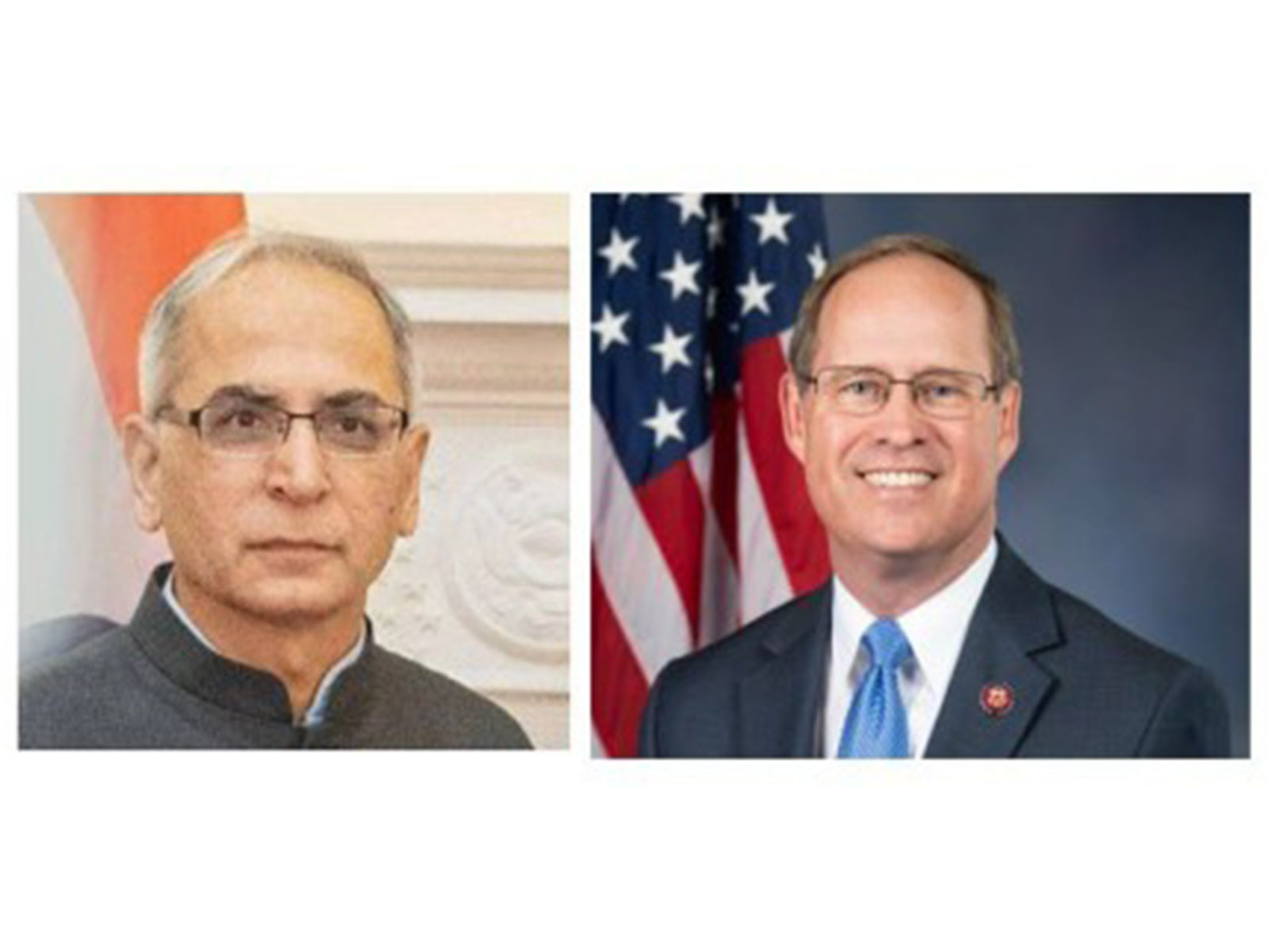 Ambassador of India to the United States Vinay Mohan Kwatra with US Congressman Greg Murphy during their meeting in Washington, DC, to discuss recent developments in India-US relations. (Image: X/@AmbVMKwatra)