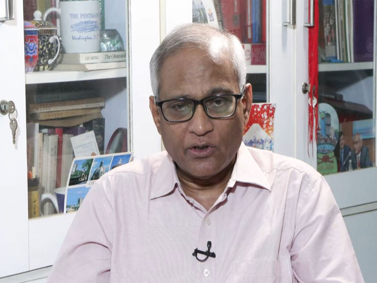 Professor Srikanth Kondapalli, Chinese Studies Expert at JNU (Photo/ANI)
