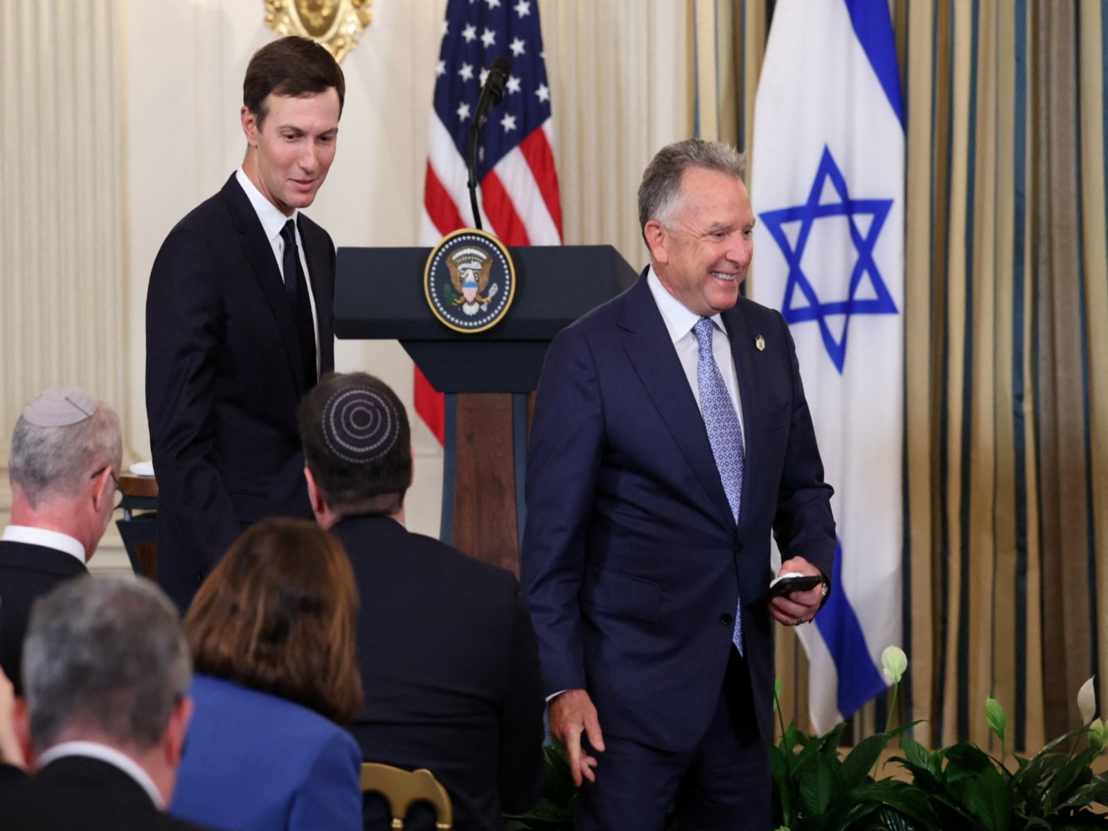 Trump's son-in-law Jared Kushner and US Special Envoy to the Middle East Steve Witkoff (Photo/Reuters)