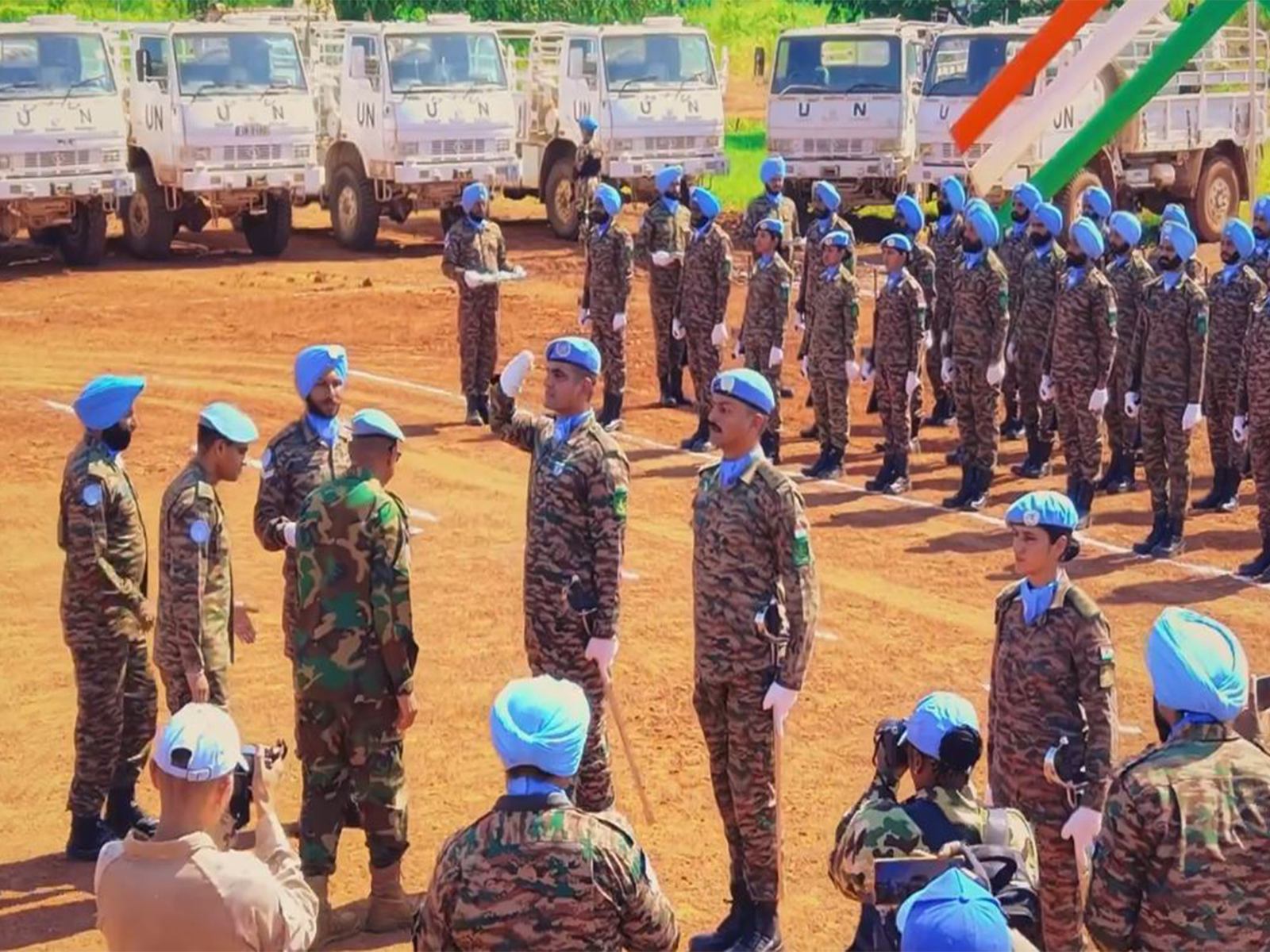 Medal Parade Ceremony of the Indian Battalion in Abyei (Photo/ X@UNISFA_1)