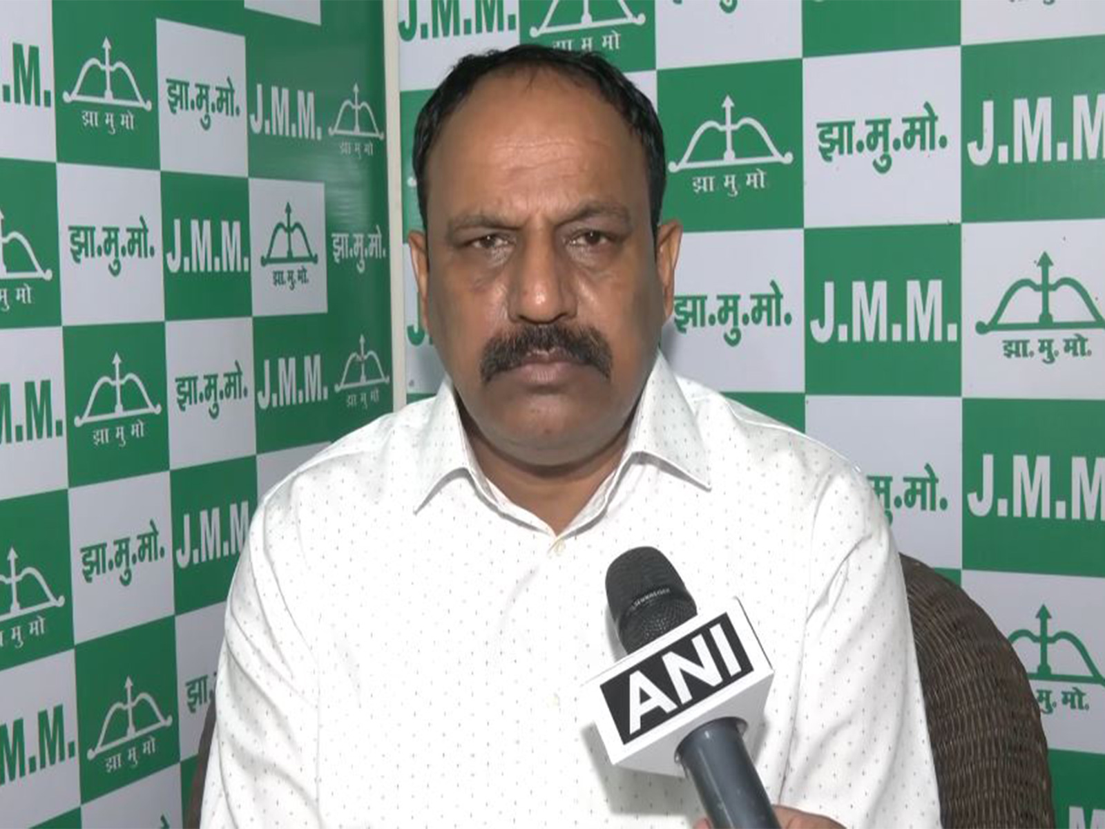 Jharkhand Mukti Morcha (JMM) spokesperson Manoj Pandey (Photo/ANI)
