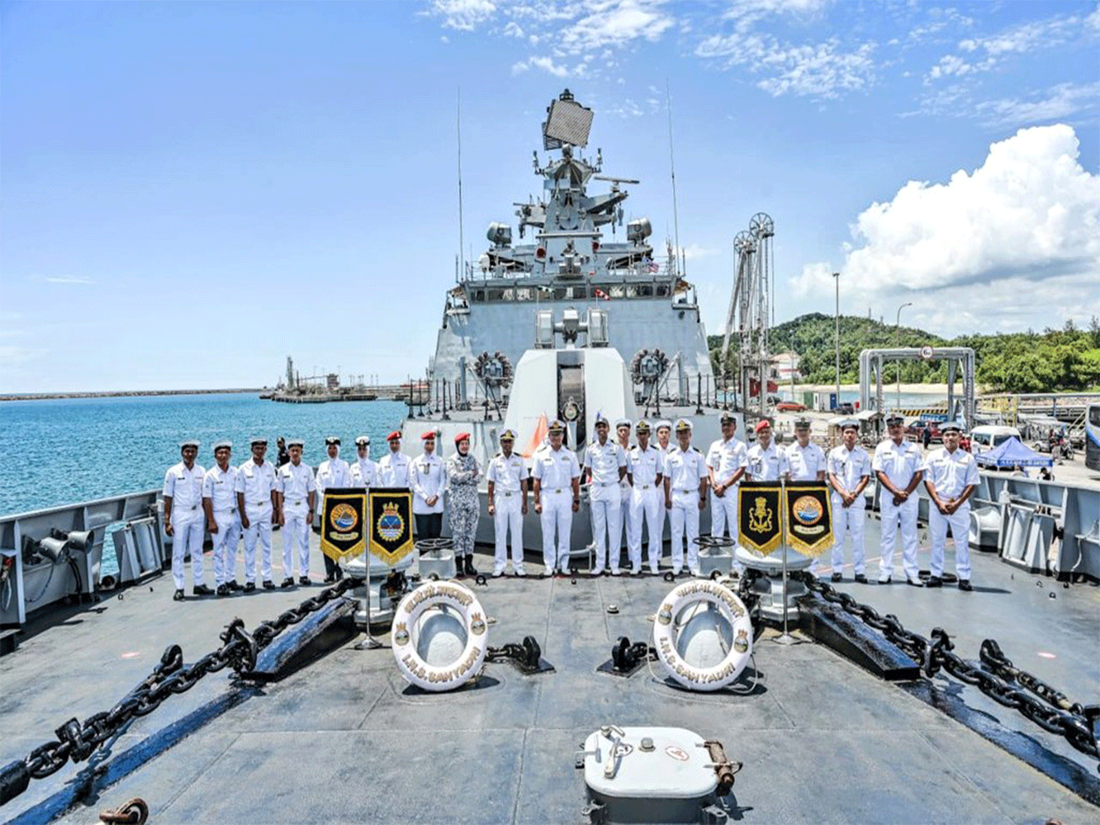 Port call of INS Sahyadri to Malaysia (Photo/ X@indiannavy)