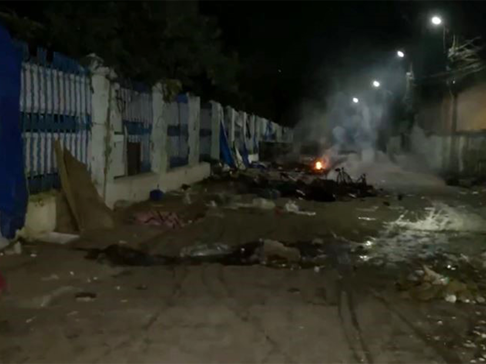 Aftermath of violence (Photo/ANI)