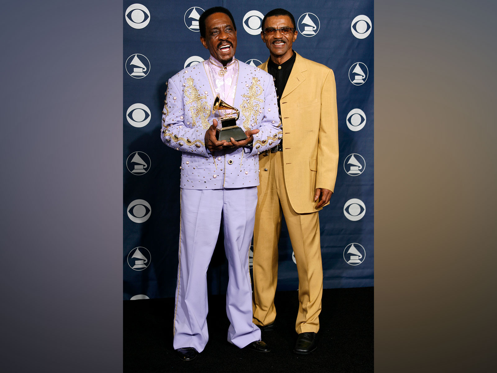 Ike Turner with son Ike Turner, Jr. at the 2007 Grammy Awards (Photo/Reuters)
