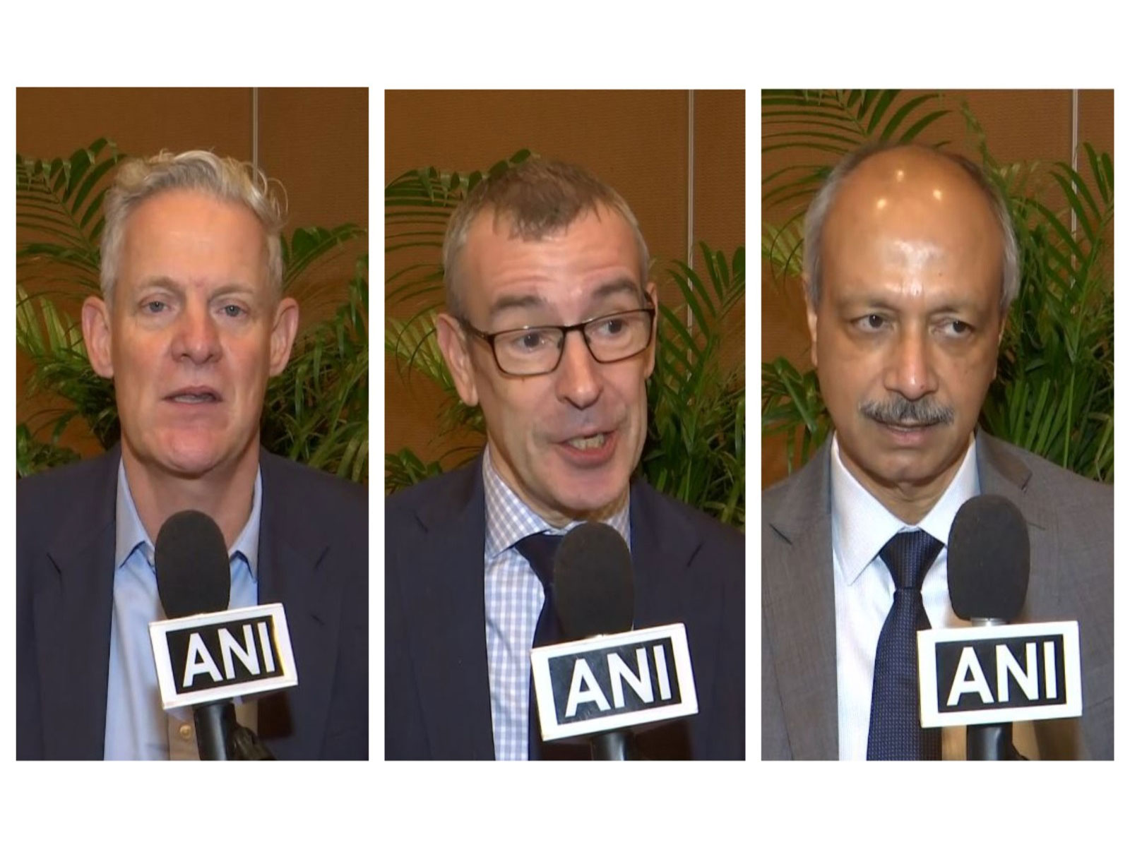 BP's Chief Economist Spencer Dale, Gareth Ramsay, Head of Energy Transition and System Analysis, Rajeev Kumar, Vice President for Business Development (Photo/ANI)