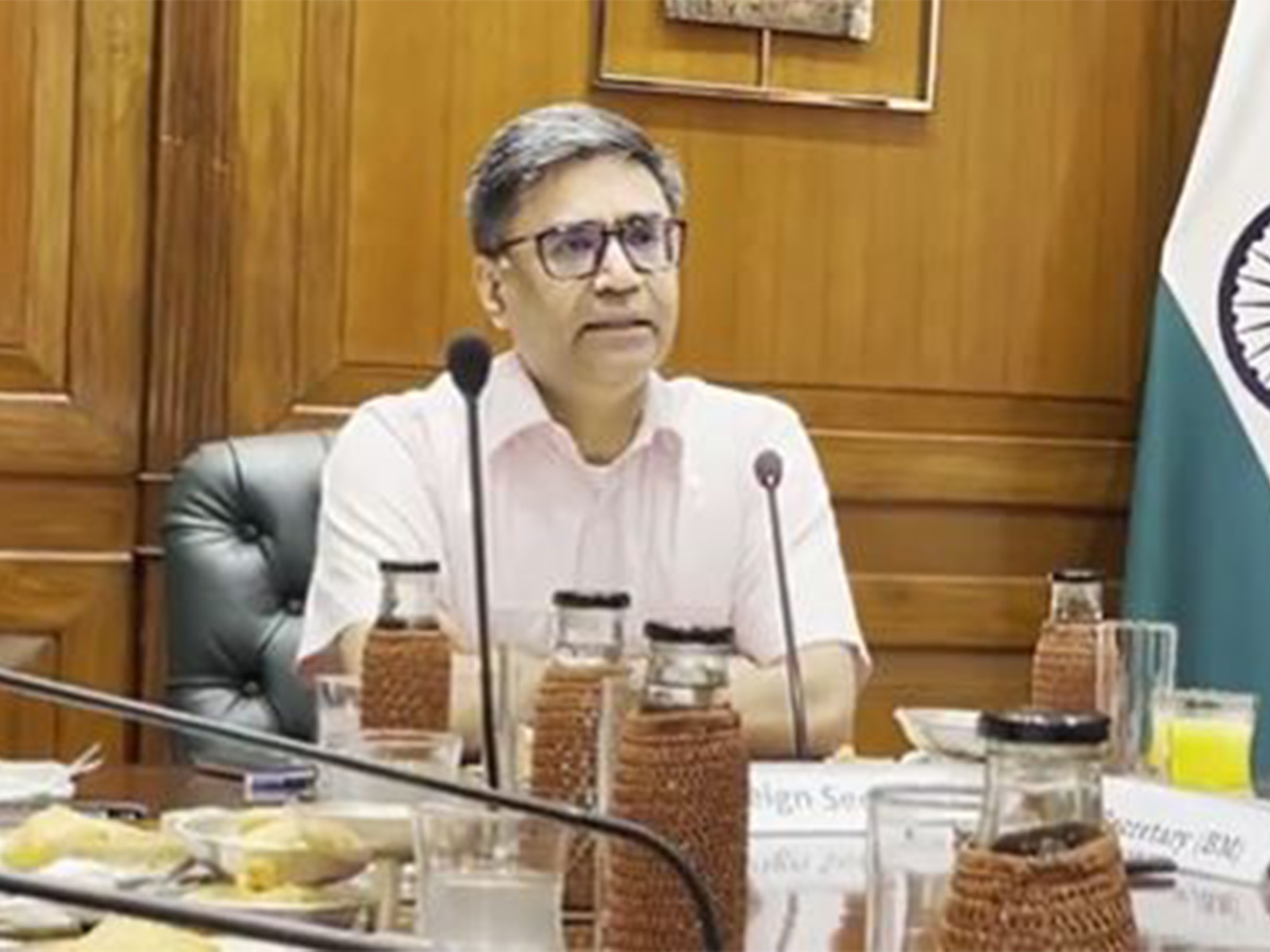 Foreign Secretary Vikram Misri addresses a briefing in New Delhi, emphasising India's support for free and fair elections in Bangladesh and a pragmatic, forward-looking bilateral partnership. (Photo/ANI)
