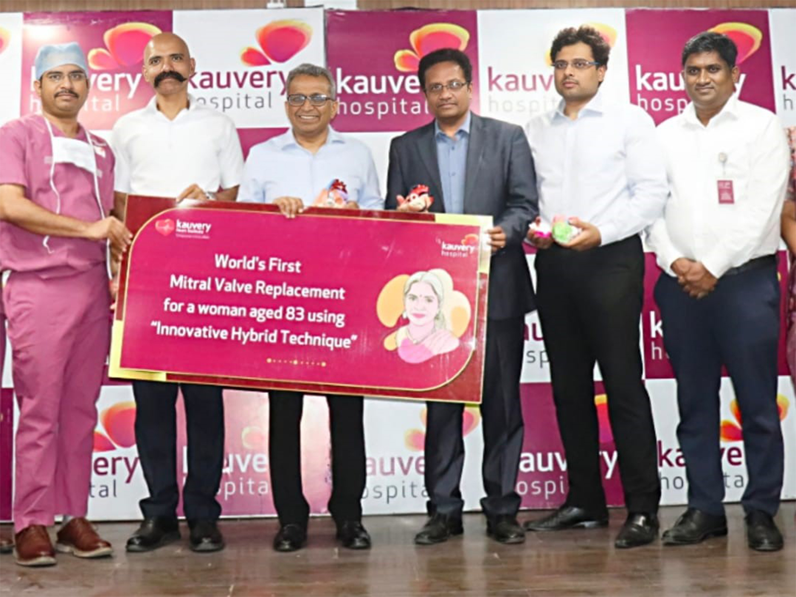 Kauvery Hospital Performs World's First Breakthrough Transcatheter Mitral Valve Replacement on a High-Risk Elderly woman