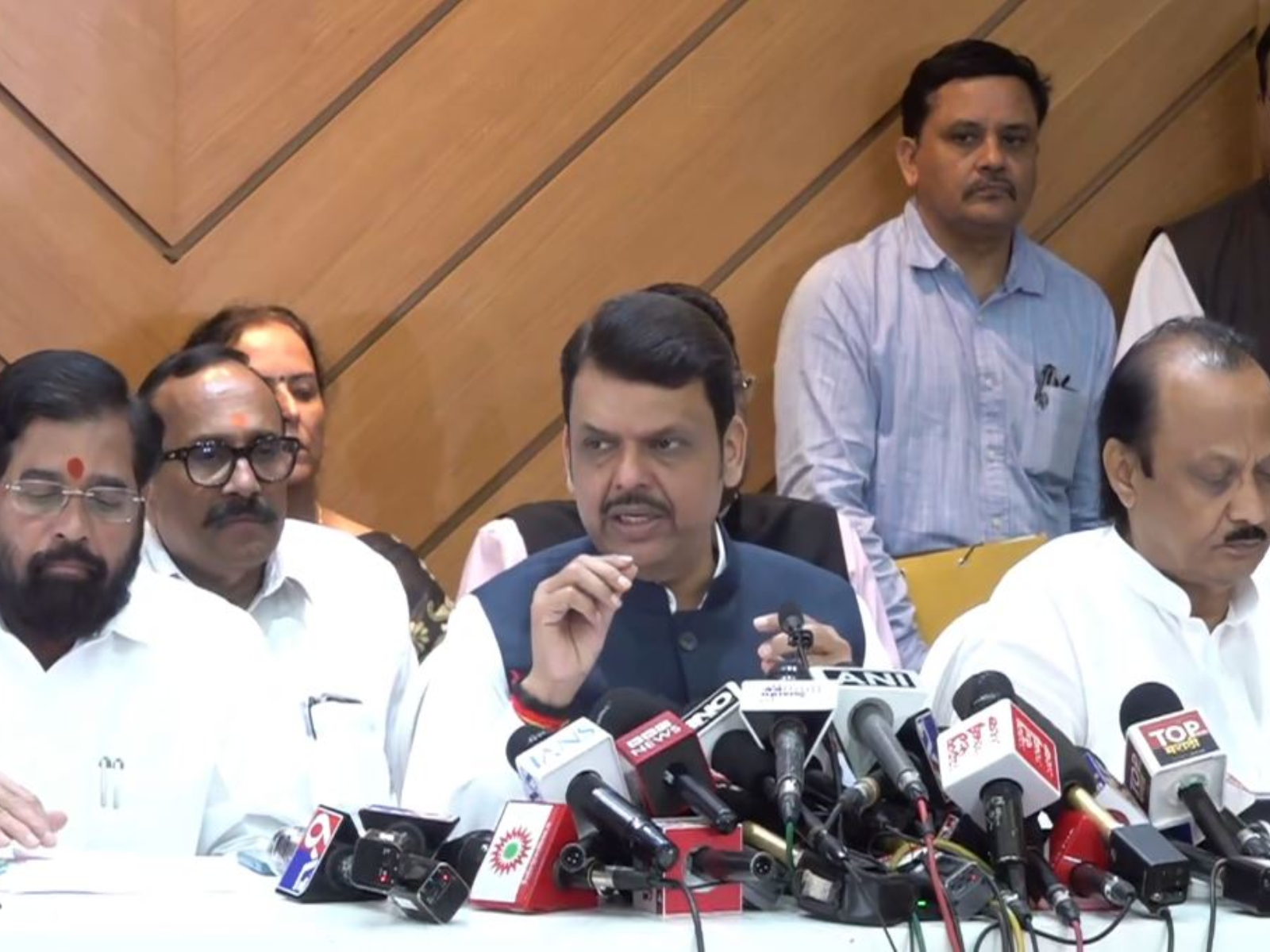 Maharashtra CM Devendra Fadnavis and Deputy CMs Eknath Shinde and Ajit Pawar (Photo/Maharashtra CMO)