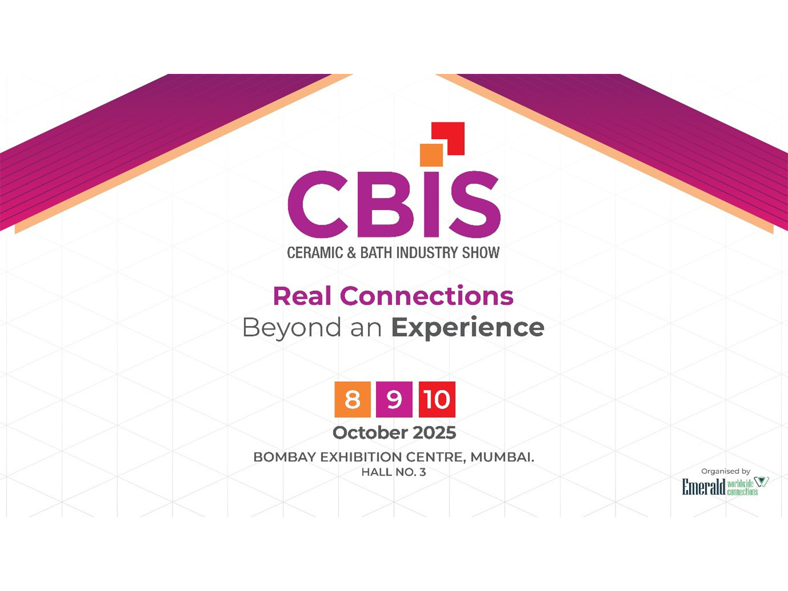 Emerald Worldwide Connections announces CBIS 2025 - The Premier Gateway to India's booming Ceramic & Bath Industry