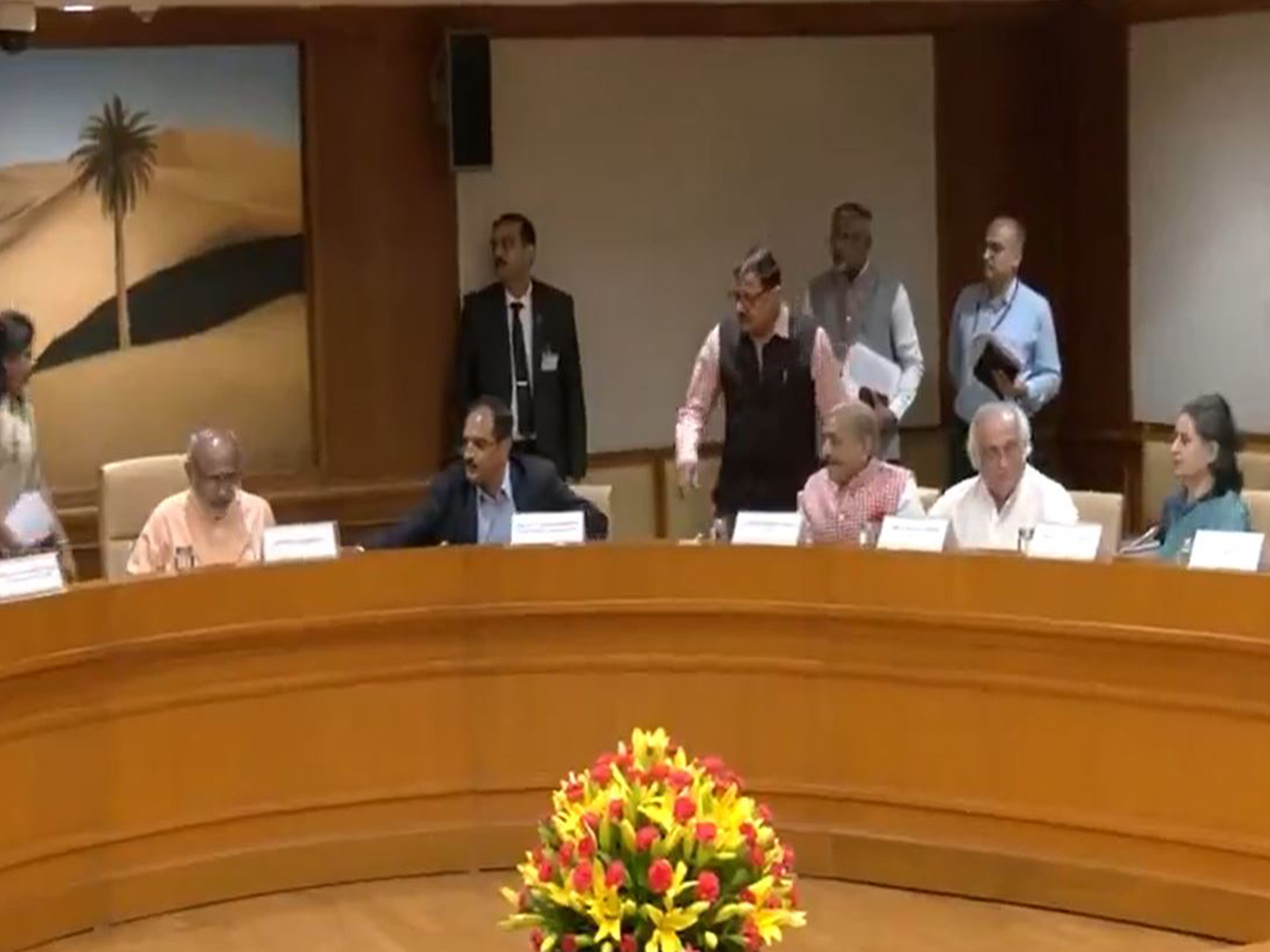 Rajya Sabha Chairman CP Radhakrishnan chairs meeting with floor leaders of all political parties (Photo/ANI)