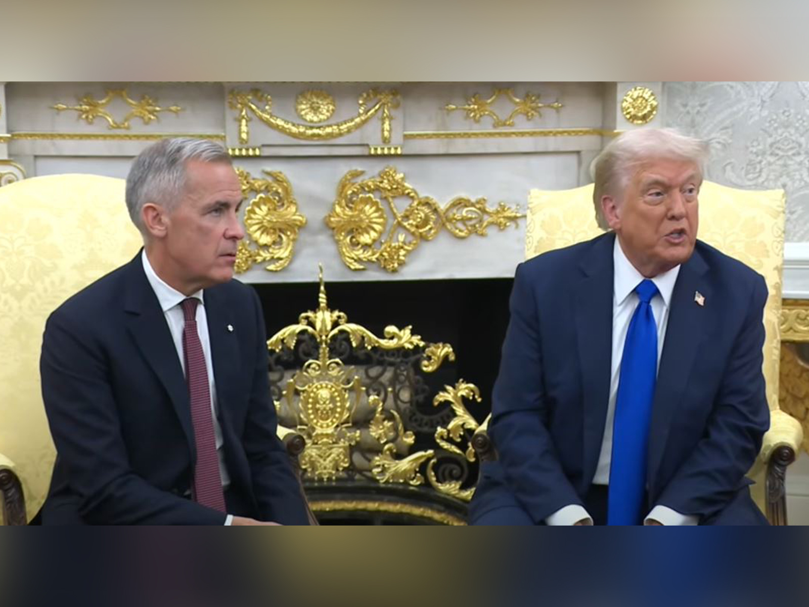 US President Donald Trump meets Canadian Prime Minister Mark Carney (Photo/ White House YouTube)