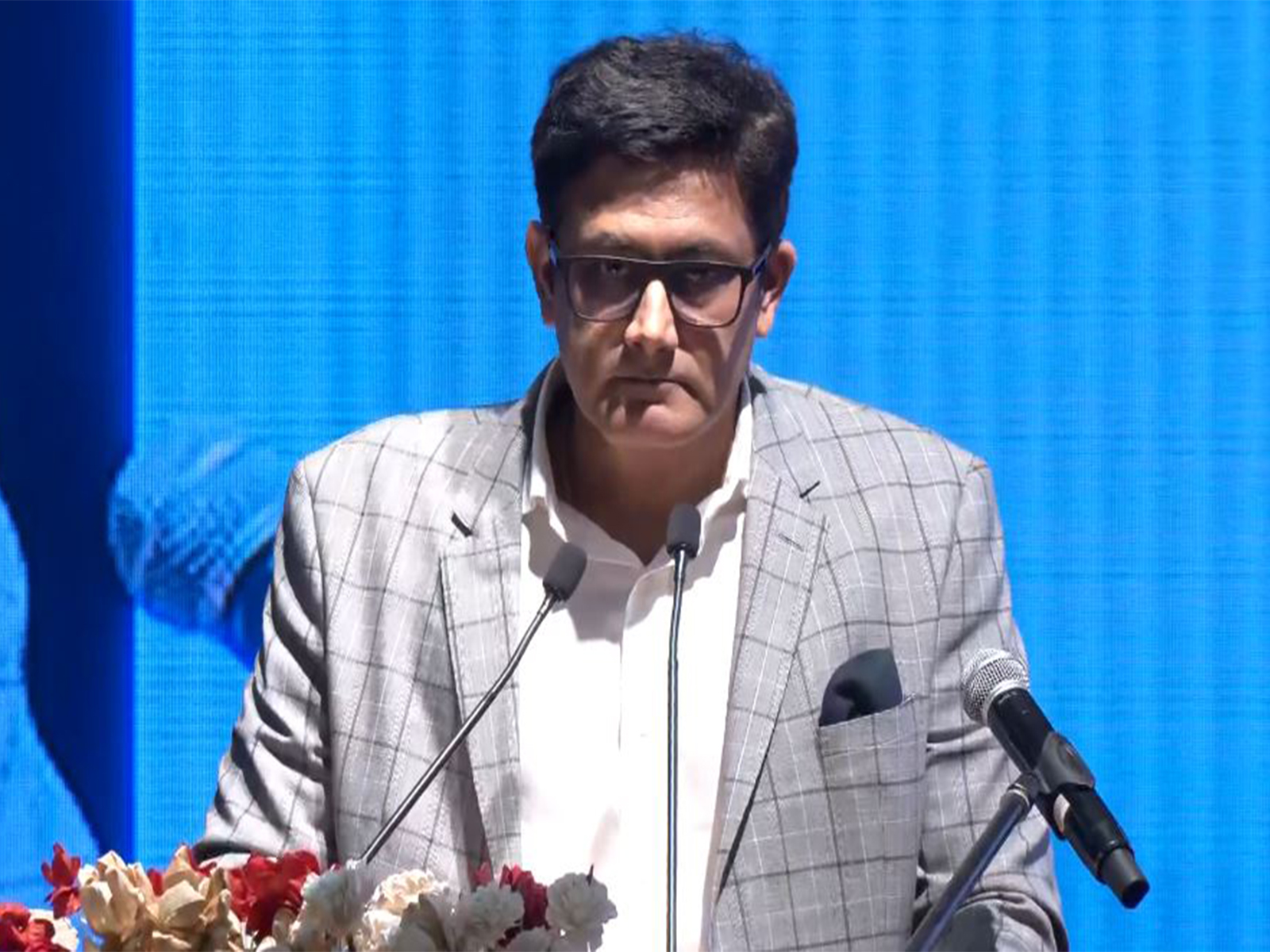 Former India skipper Anil Kumble during his speach at the event (Photo: ANI)