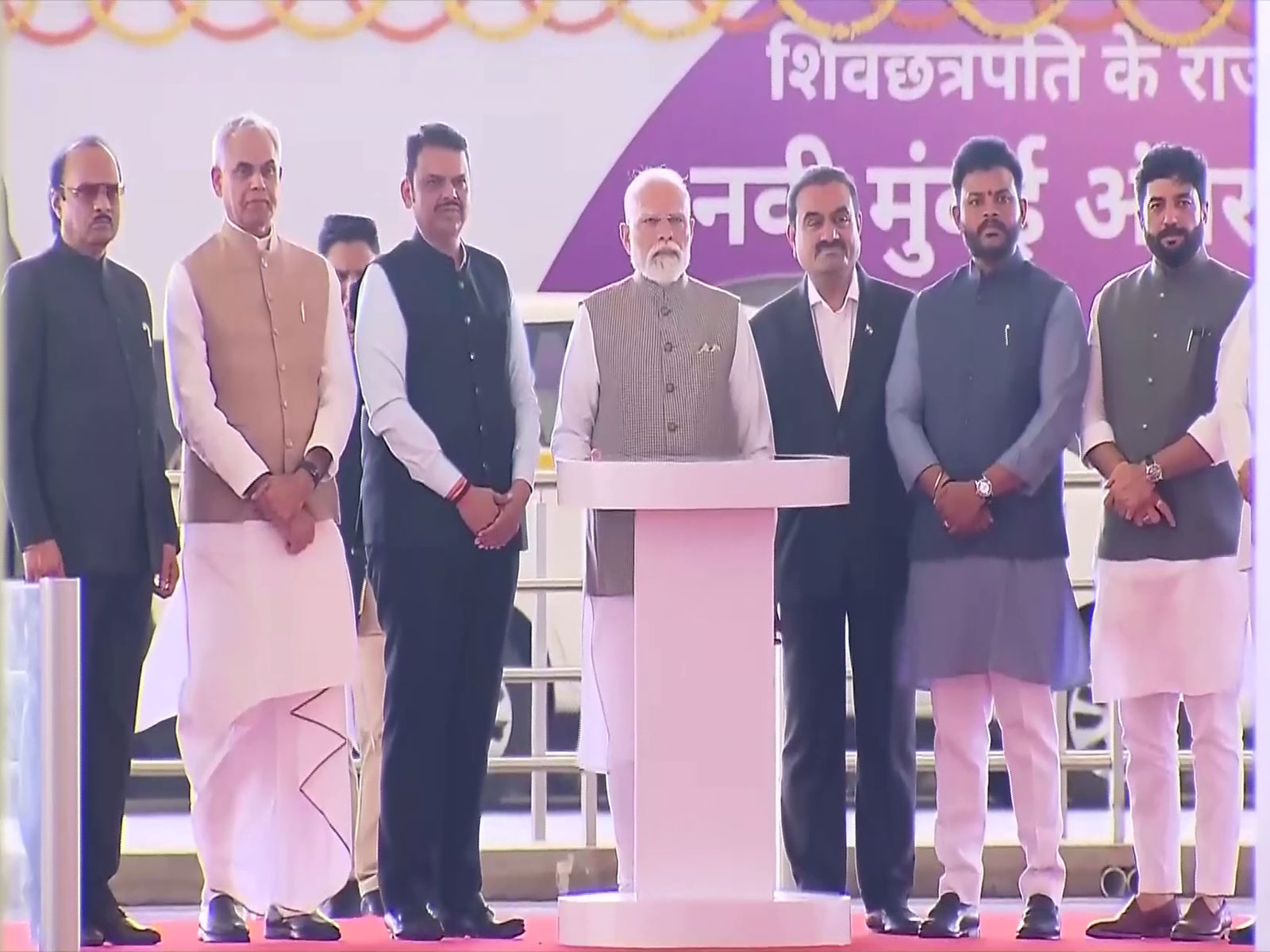Prime Minister Narendra Modi inaugurates Navi Mumbai International Airport (Photo/ANI)