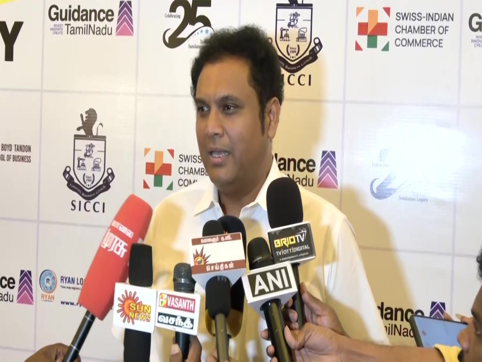 Tamil Nadu Industries Minister TRB Rajaa (Photo/ANI)